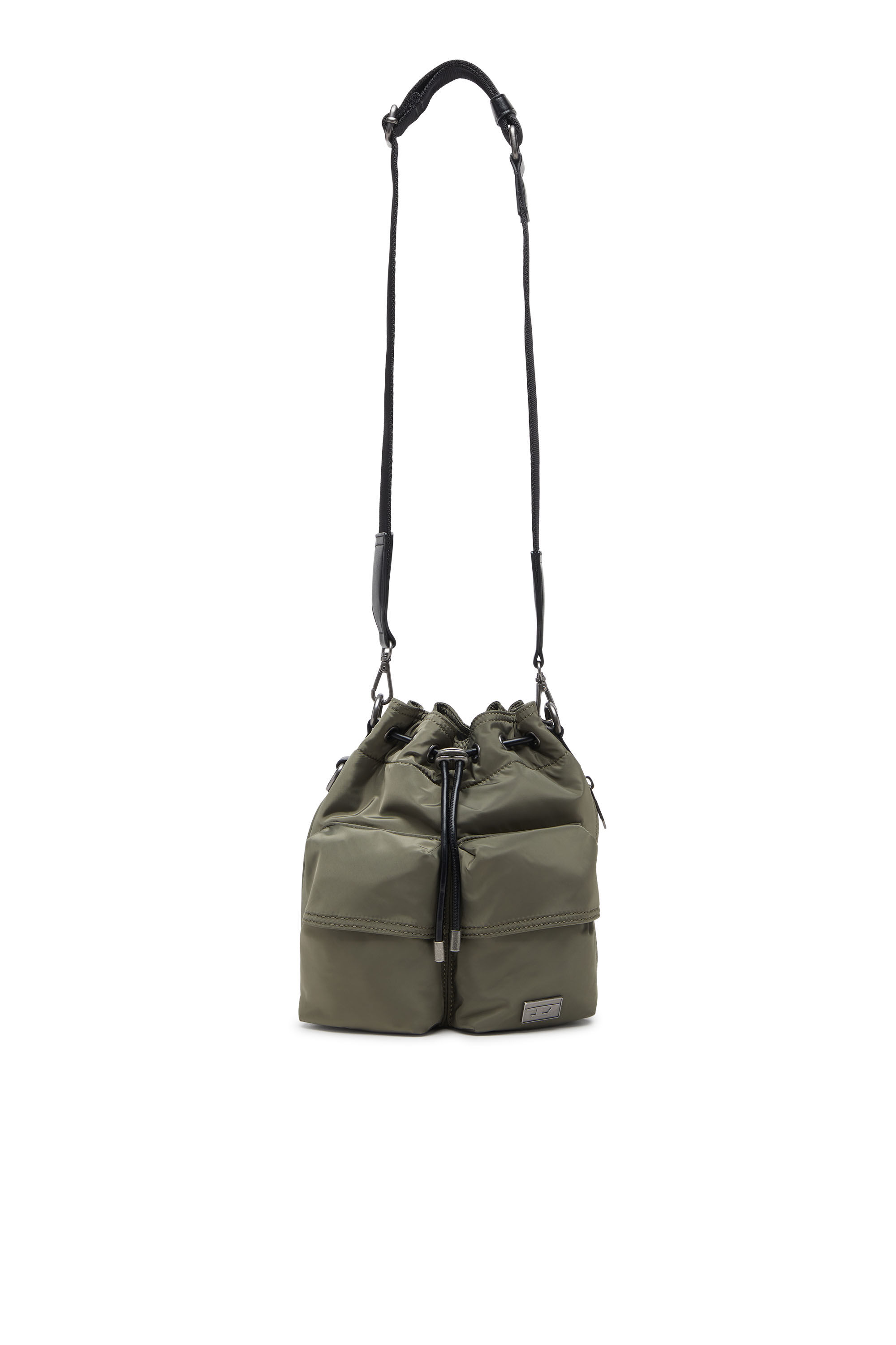 Diesel - MULTI-PKTS BUCKET X, Unisex's Multi-Pkts-Multipocket bucket bag in utilitarian shell in ミリタリーグリーン - 2