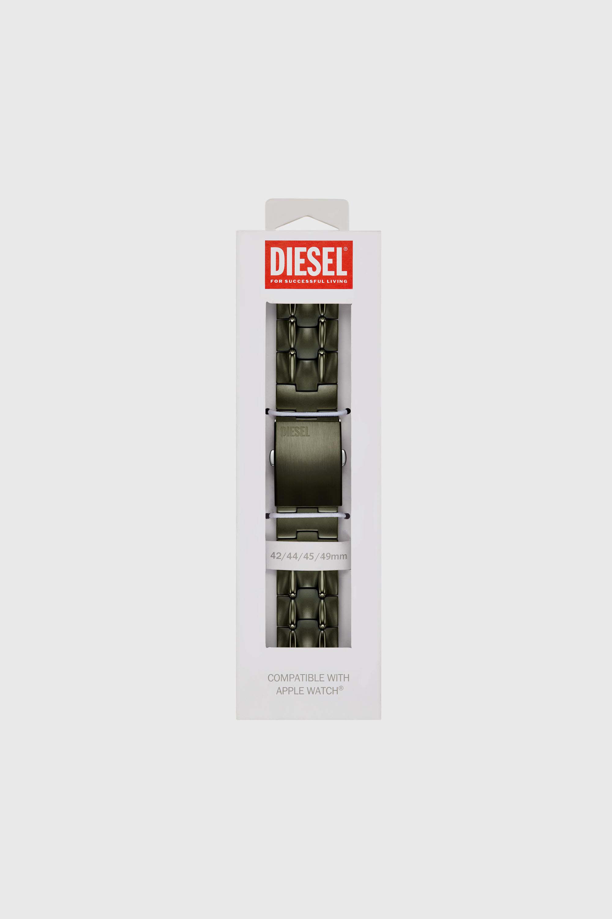 Diesel - DSS0022, Unisex's Stainless Steel Band for Apple Watch&reg;, 42/44/45/49mm in ブラック - 2