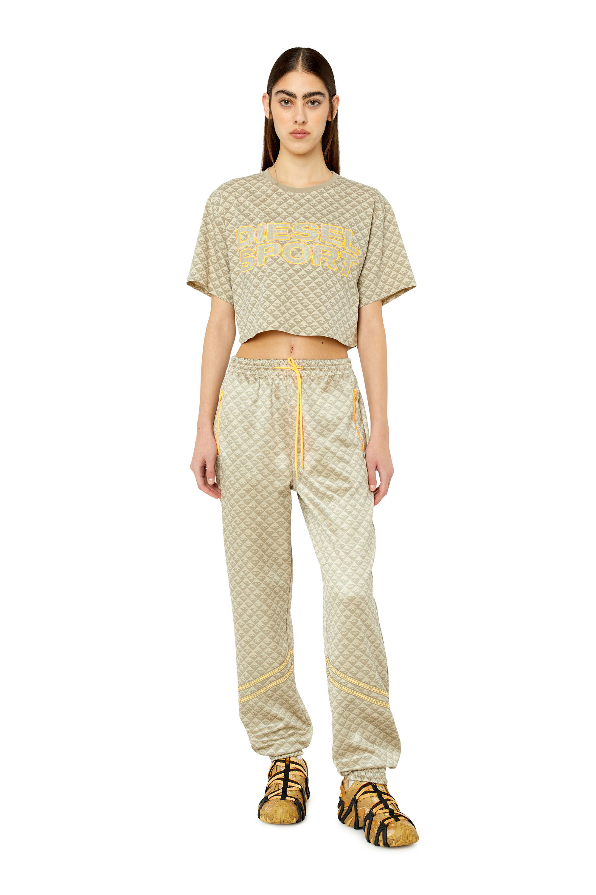 Diesel - AWSB-EDITH-HT23, Female's スウェットパンツ スポーツ アスレジャー in ベージュ - 1