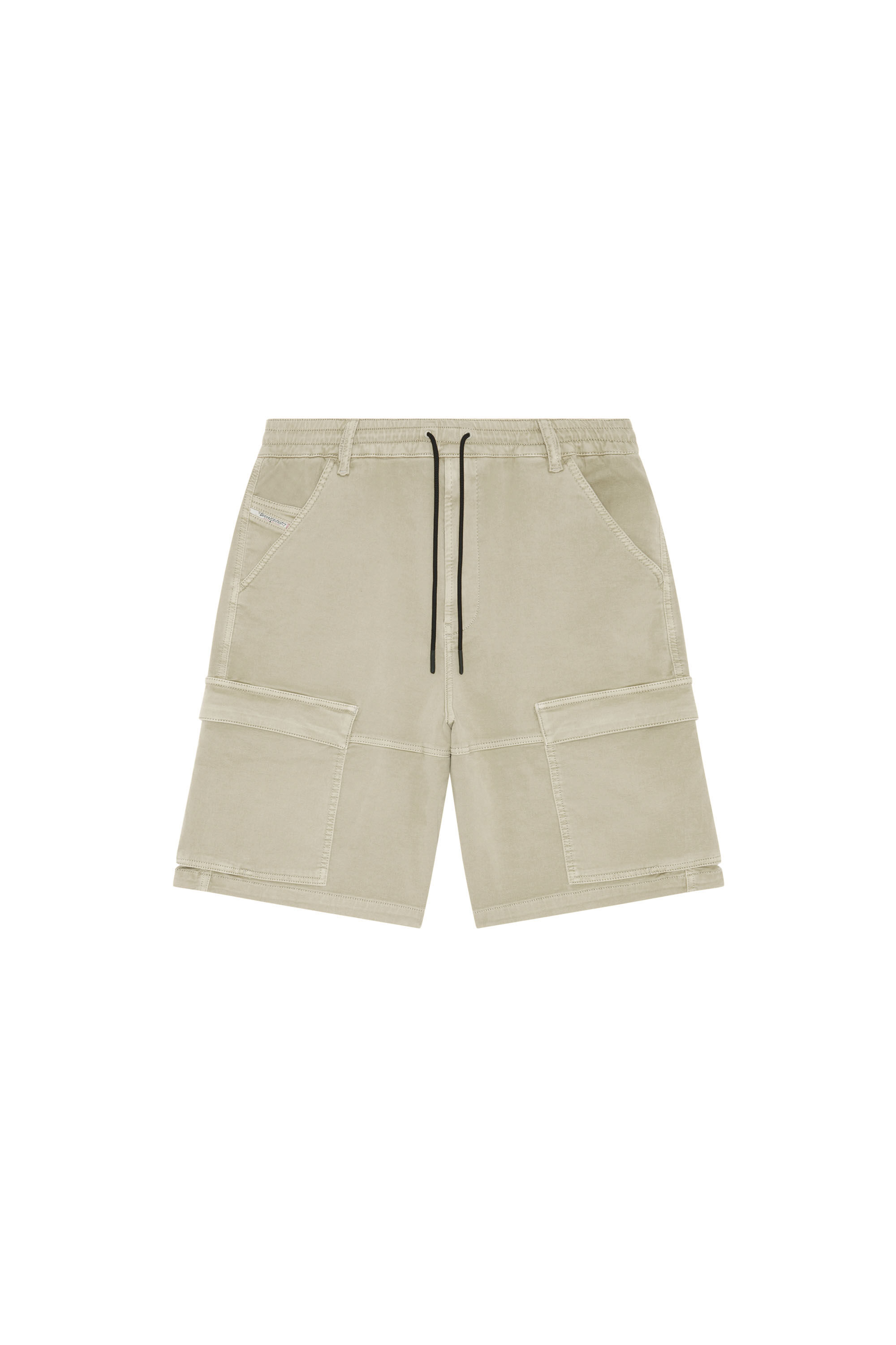 Diesel - D-KROOLEY-CARGO-SHORT JOGG, Male's ハーフパンツ ショートデニム ミリタリー スウェットデニム in ライトグレー - 2