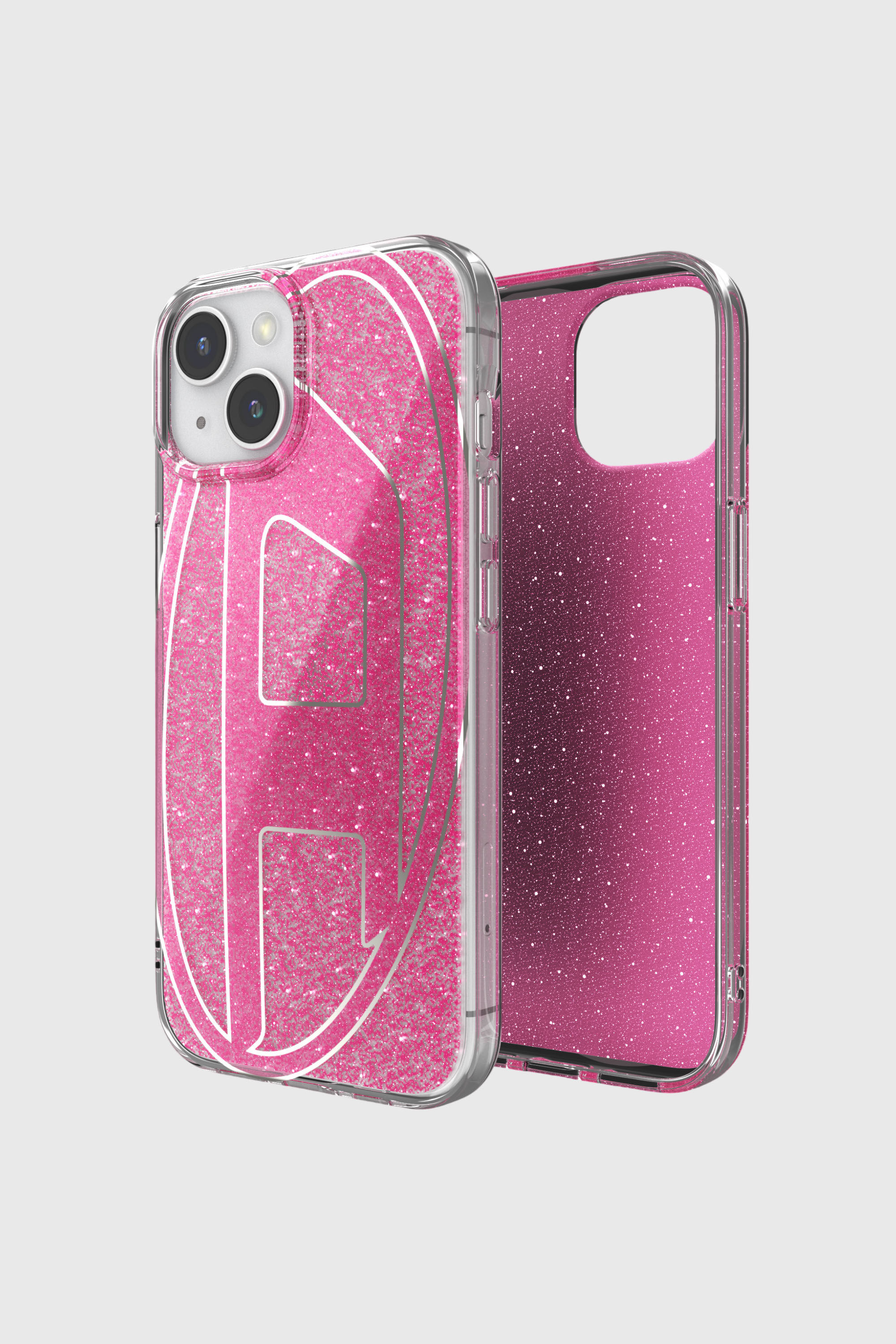 Diesel - 60035 AOP CASE, Unisex's iPhone 15 in ピンク / ホワイト - 1
