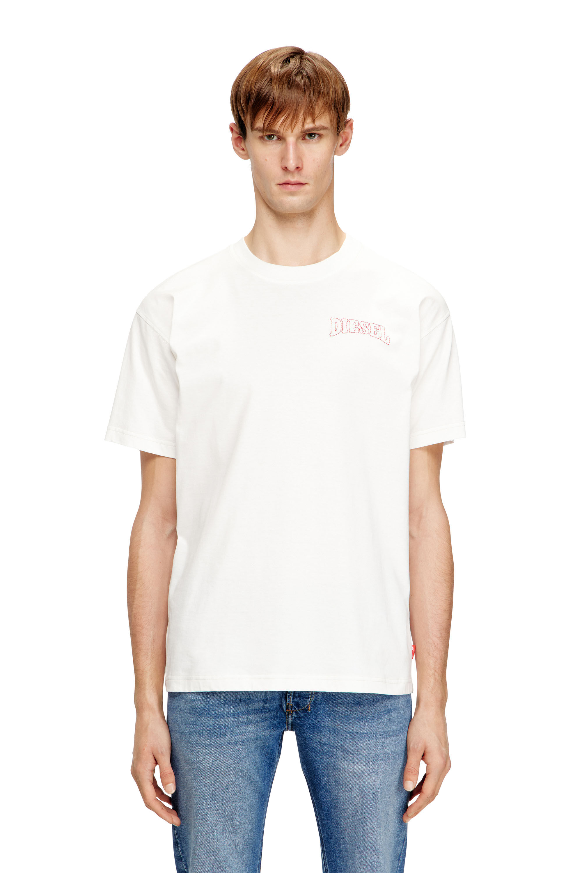 Diesel - T-NORM-V16, Male's Tシャツ in ホワイト - 3