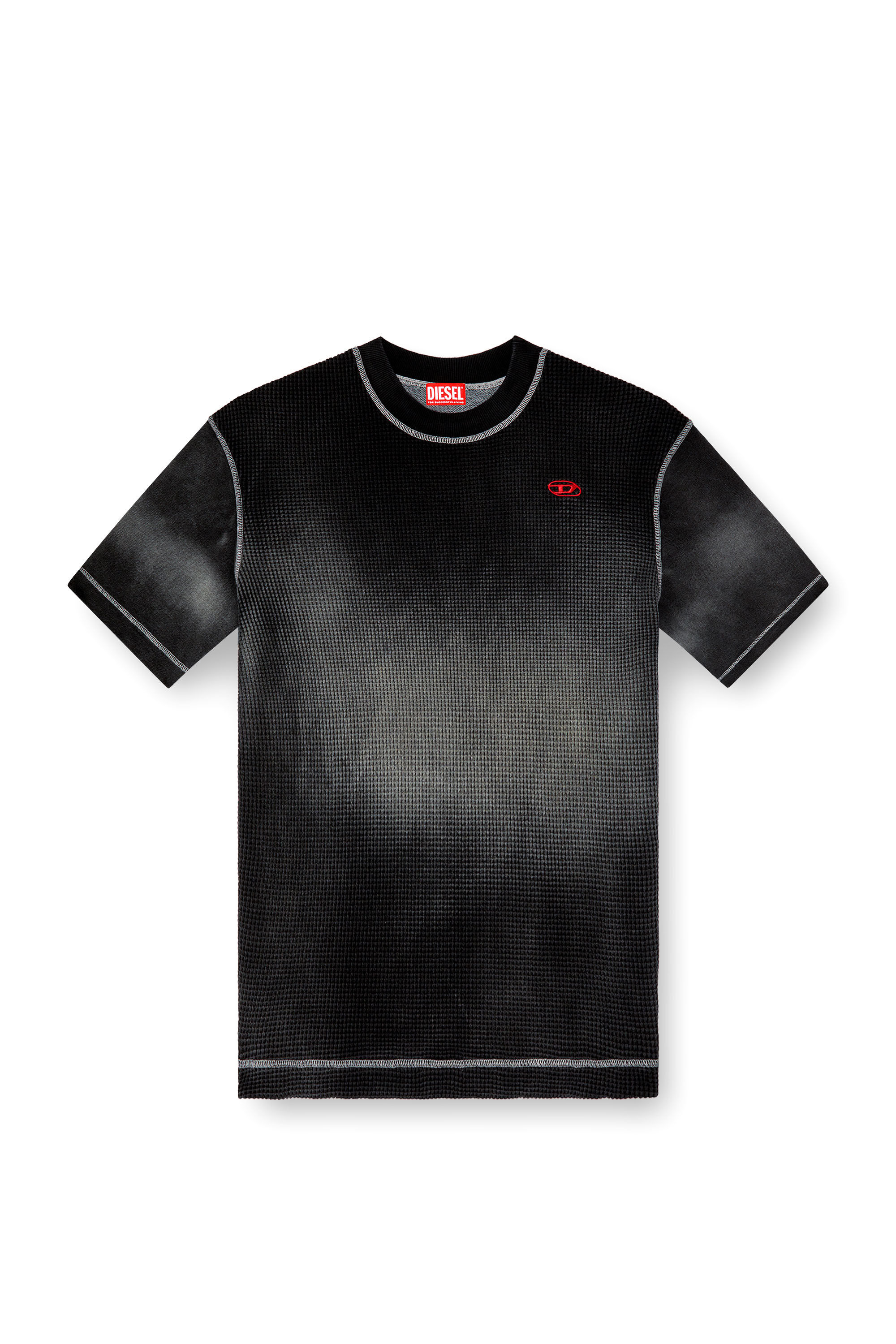 競売 S-WAFYCOL sweatshirt｜ブラック half-sleeve jersey and Waffle トップス