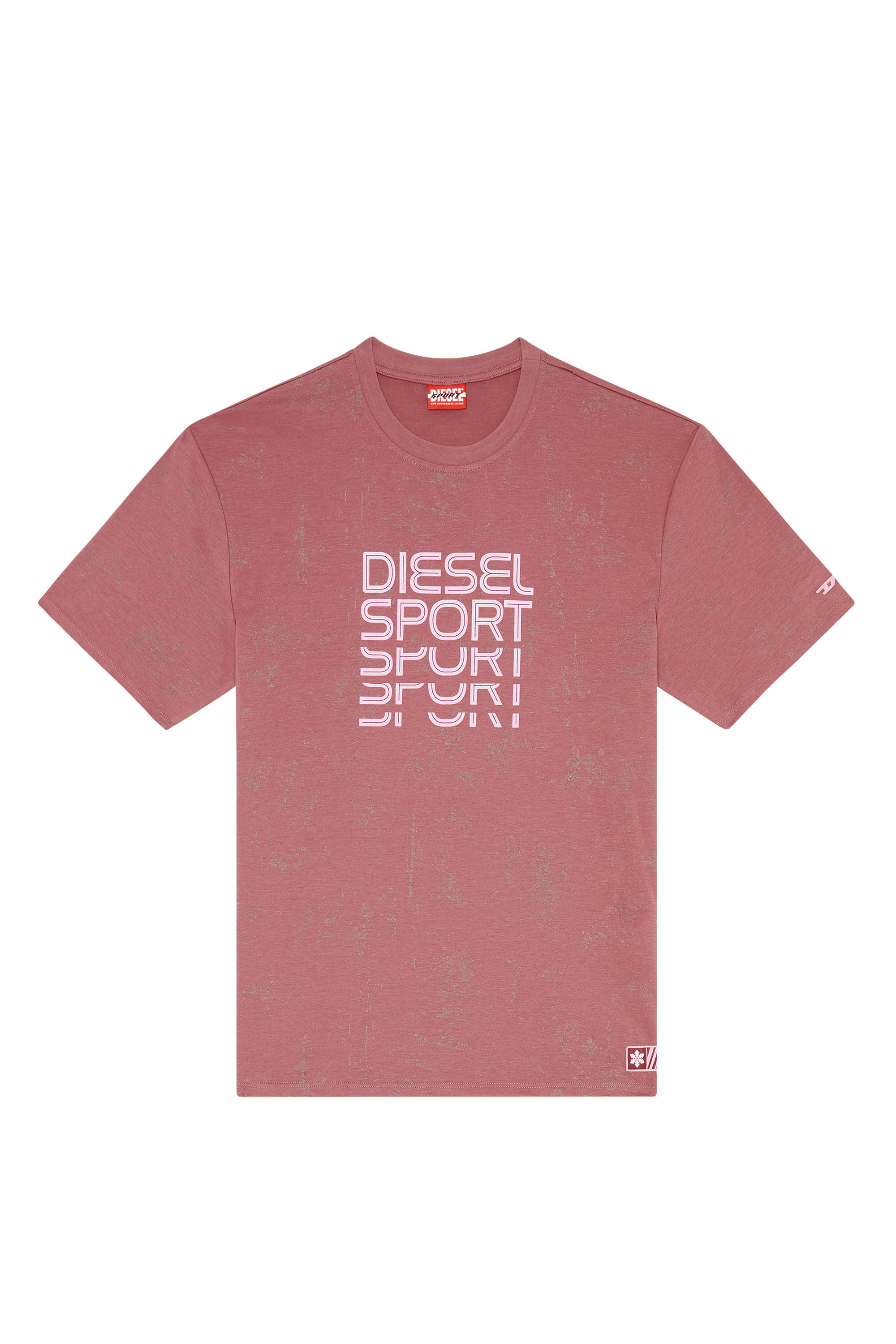 Diesel - AWTEE-DREA-HT10, Female's 半袖 Tシャツ バックプリント in ブラウン - 2