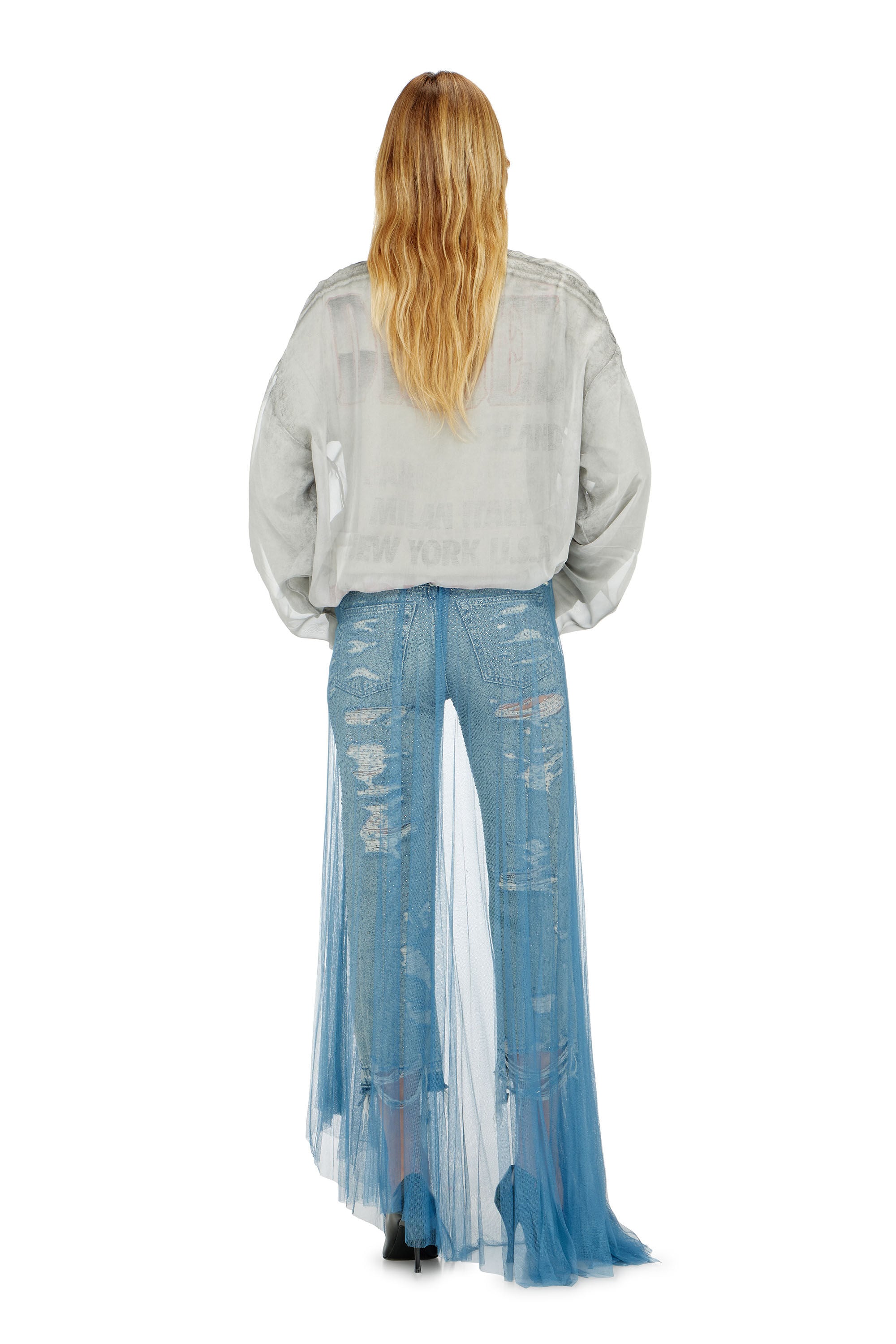 Diesel - Female's Regular Jeans D-Aisi 0DBER, ミディアムブルー - 3