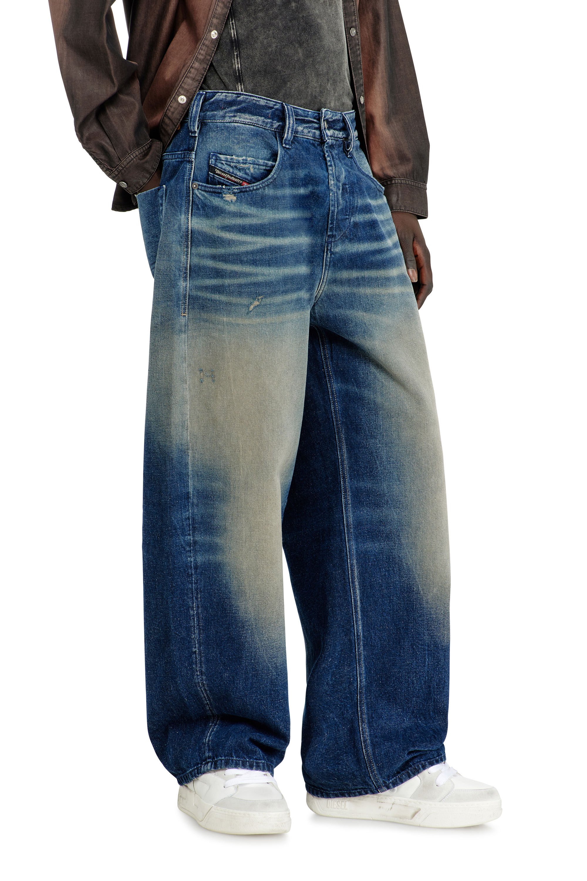 Diesel - Unisex's Relaxed Jeans 1997 D-Enim-M 007DQ, ダークブルー - 9