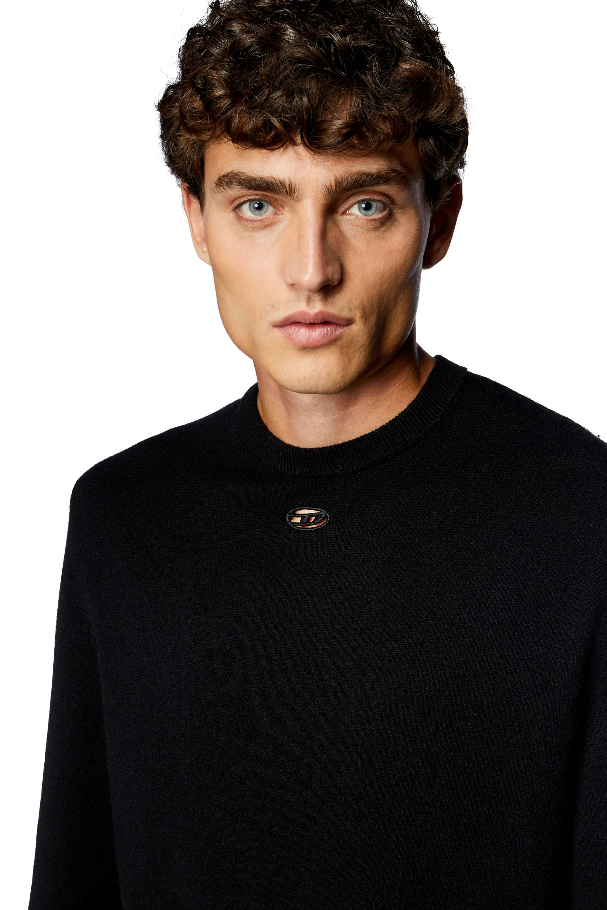 Diesel - K-VIERI, Male's ニット in ブラック - 4