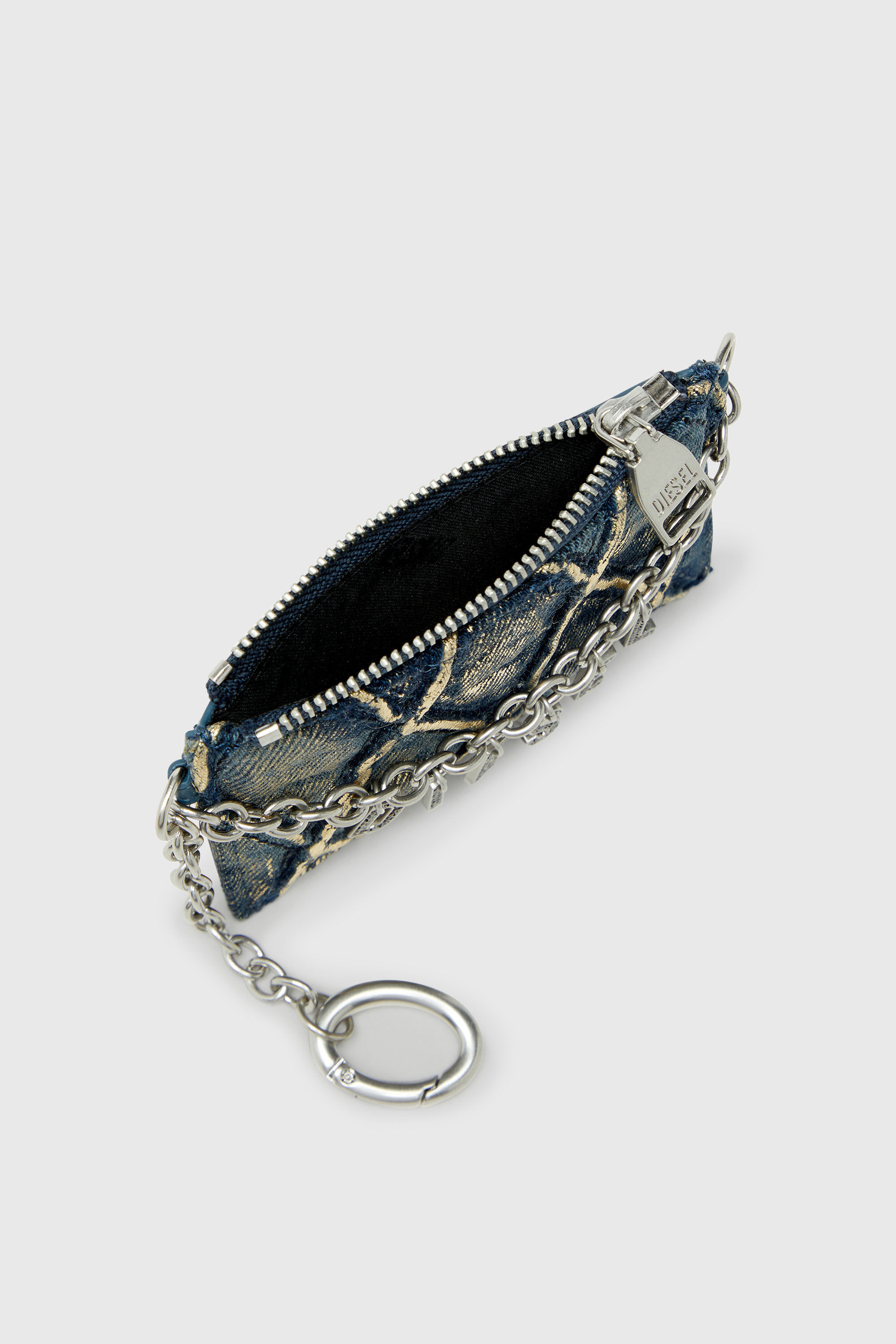 Diesel - CARD HOLDER WITH CHAIN, Female's カードホルダー in ブルー - 4