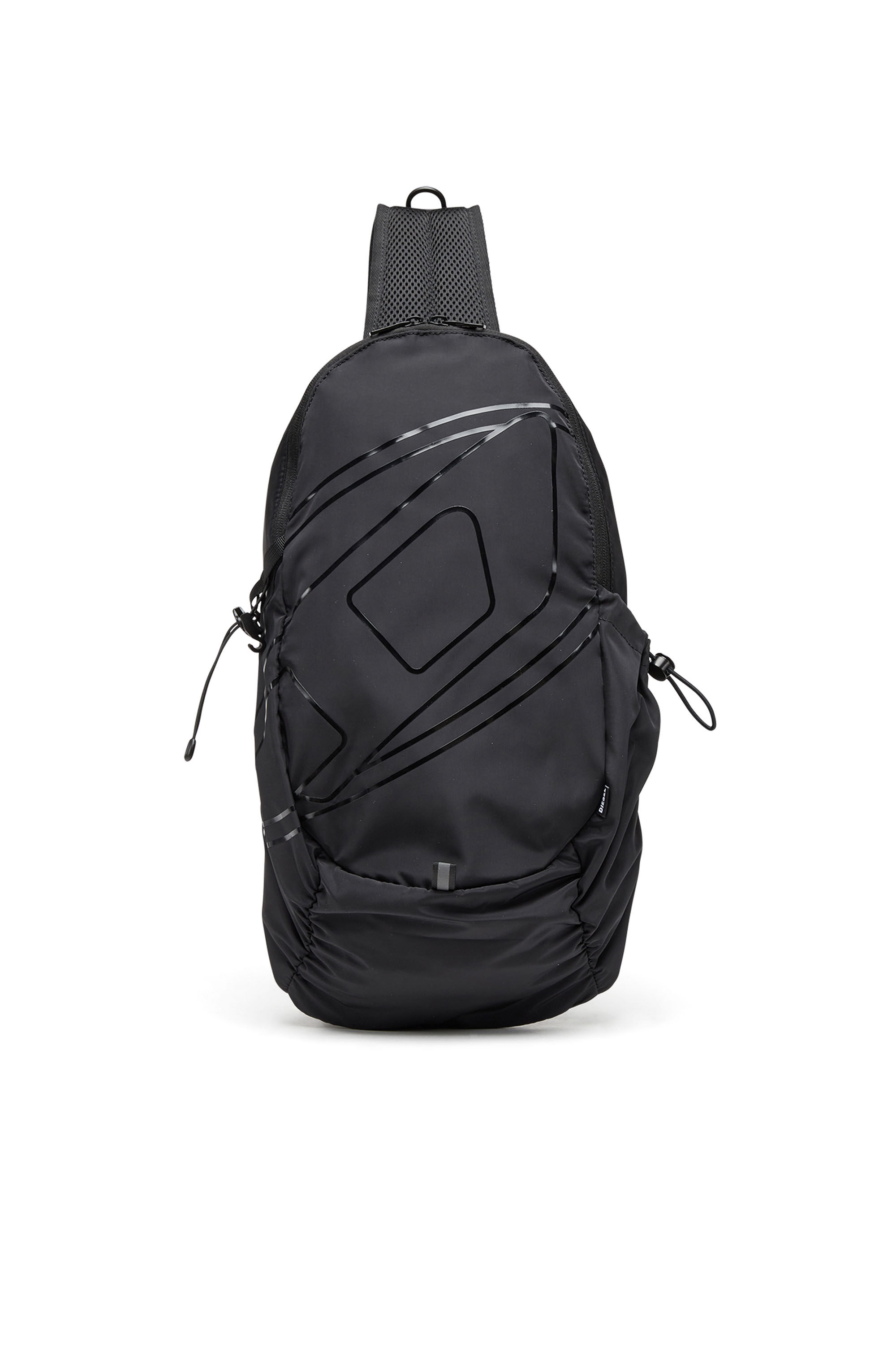 Diesel - DRAPE SLING BAG, Male's ナイロンスリングバッグ in ブラック - 2