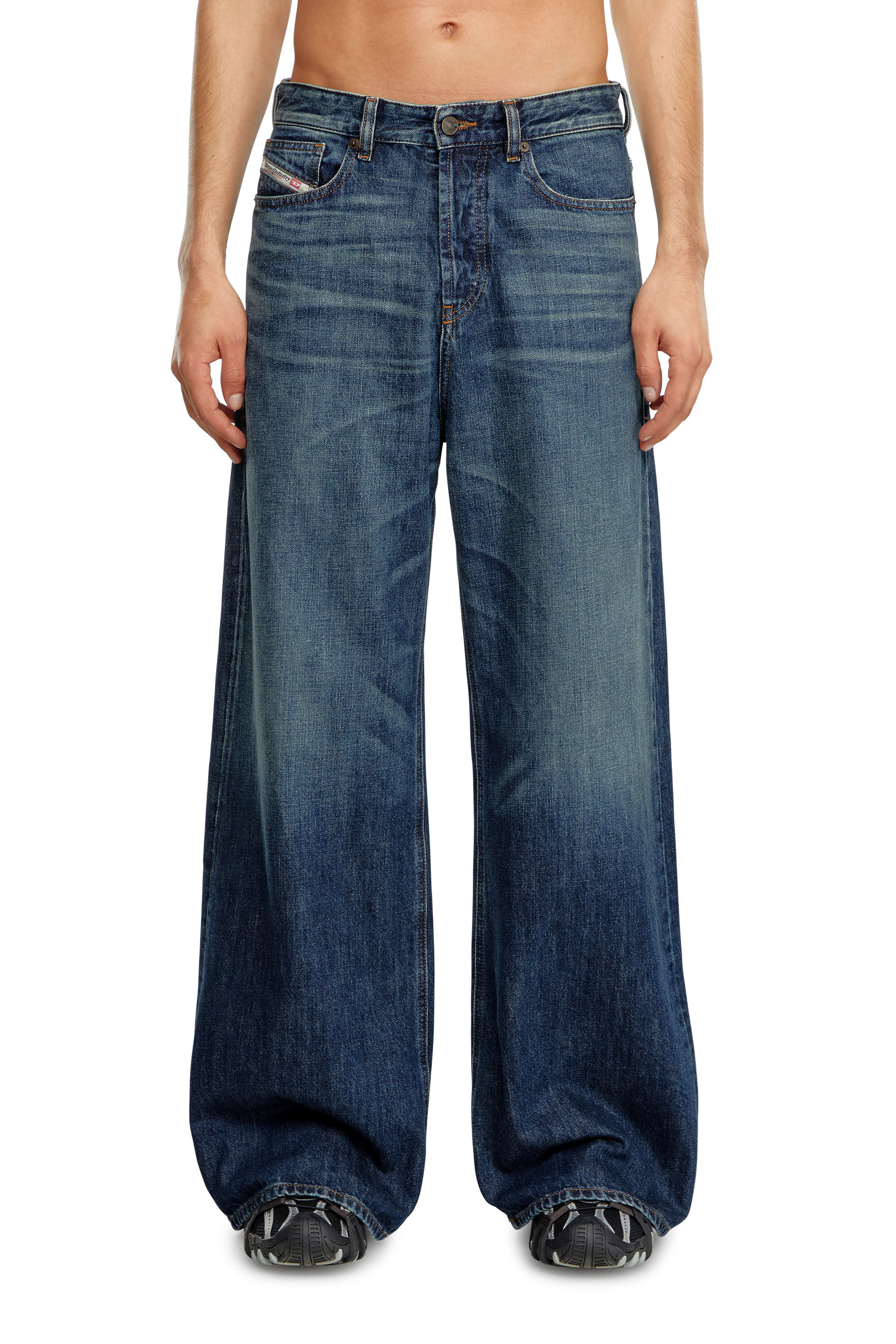 Diesel - Female's Relaxed Jeans 1996 D-Sire 09H59, ダークブルー - 6