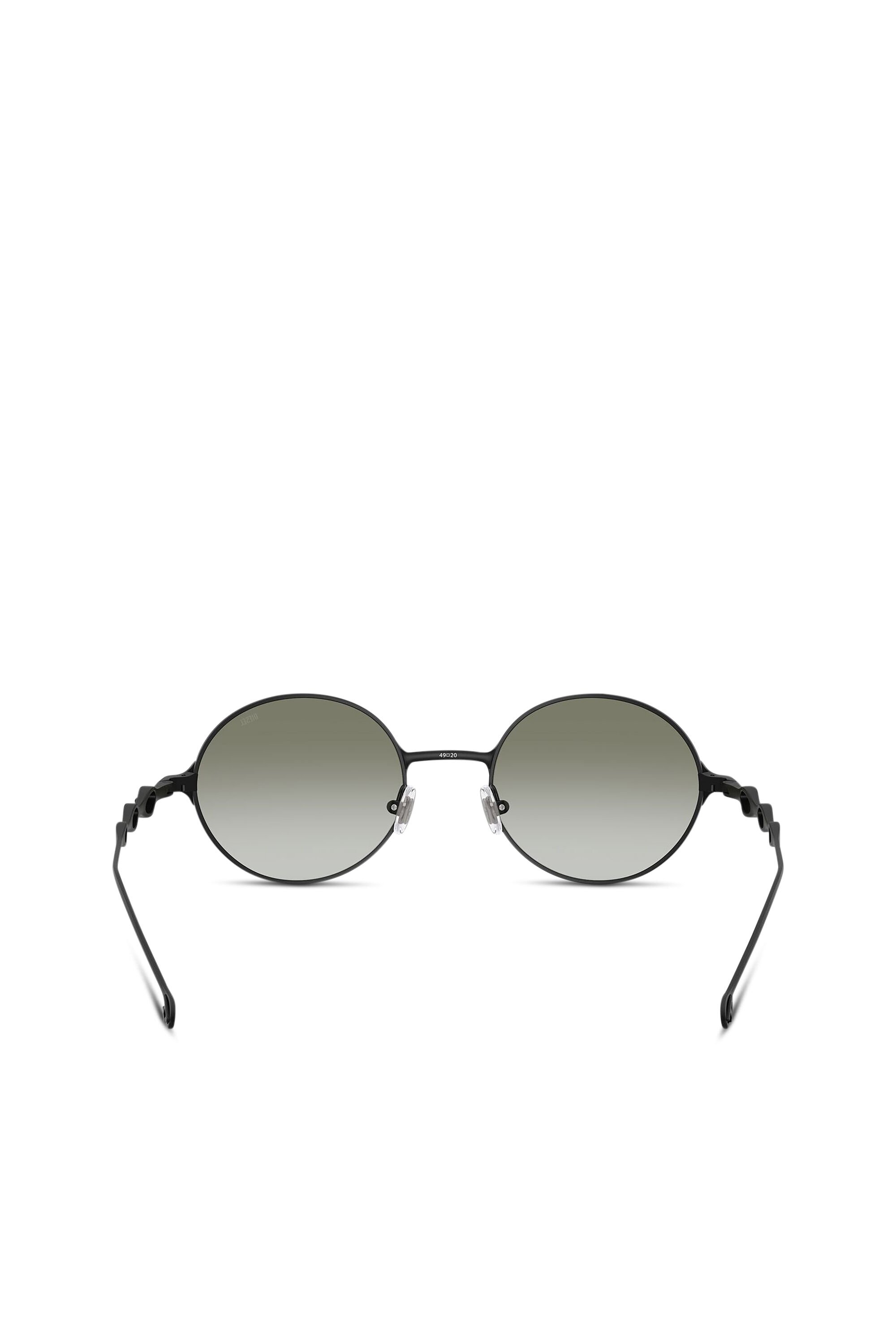 Diesel - 0DL1008, Unisex's Square sunglasses in ブラック/グリーン - 3