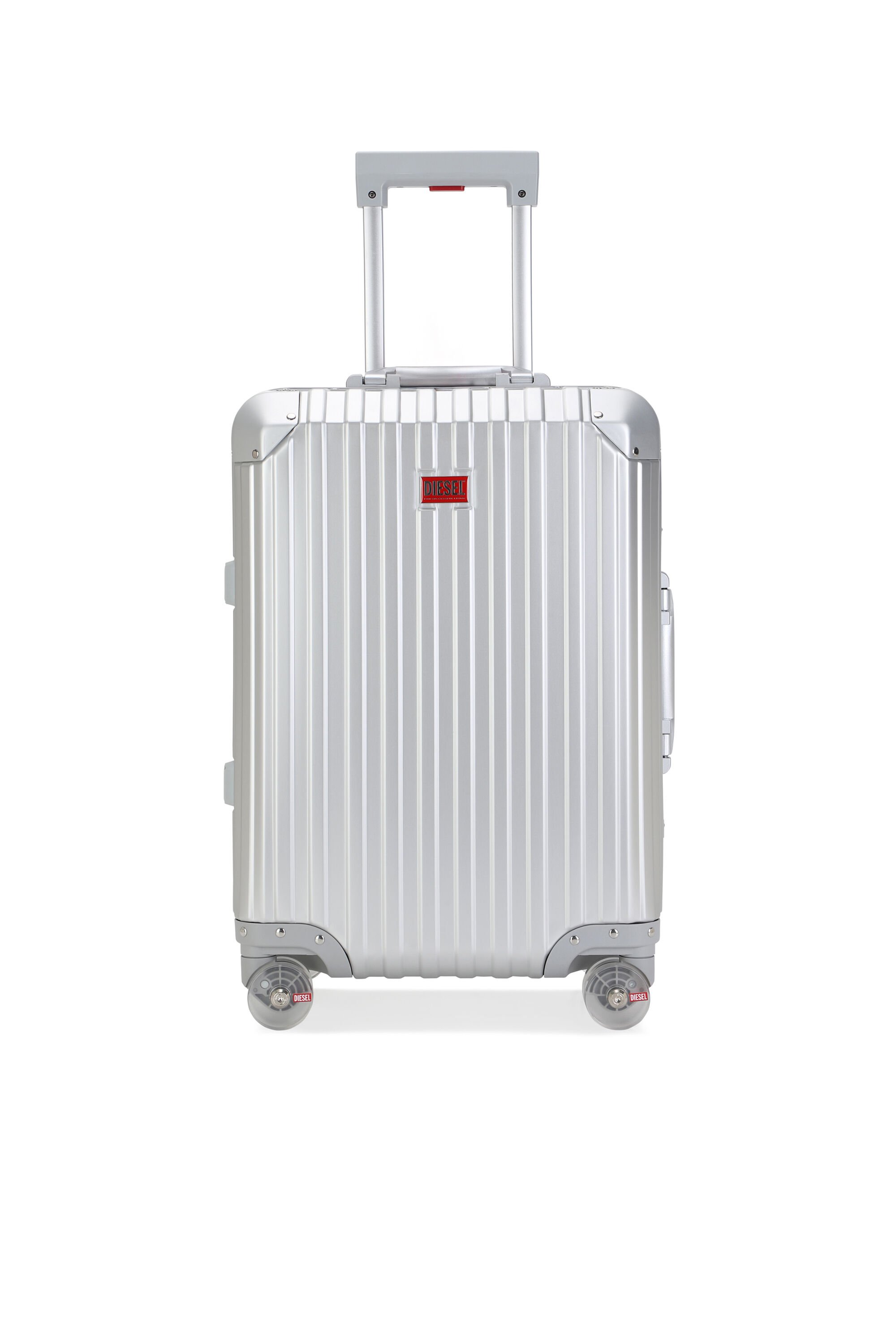 Diesel - DIESEL ALUMINUM TROLLEY- DSL002, Unisex's Aluminum suitcase size S in シルバー - 1
