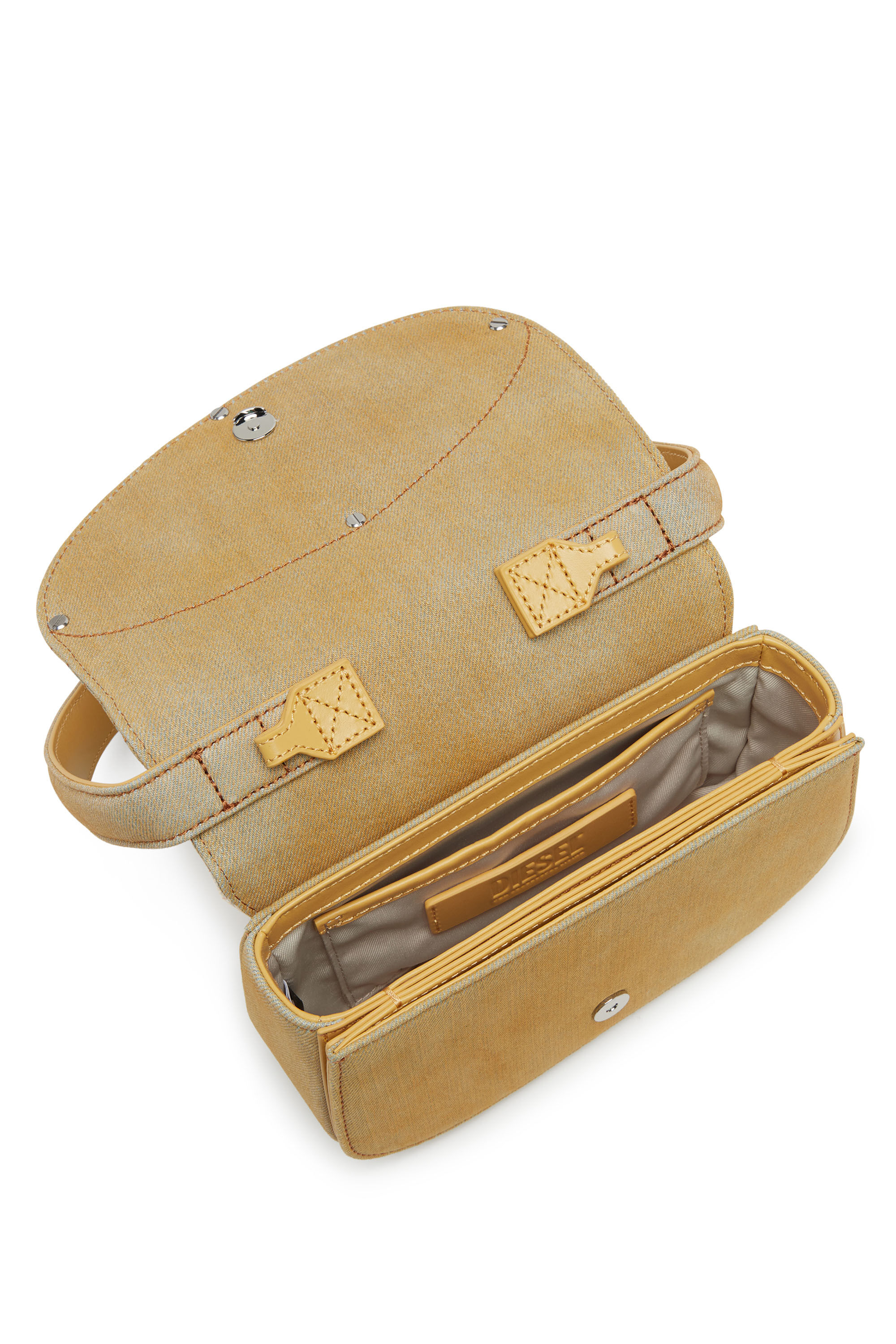 Diesel ラインストーンロゴ1DRショルダーバッグ 1DR ｜イエロー  