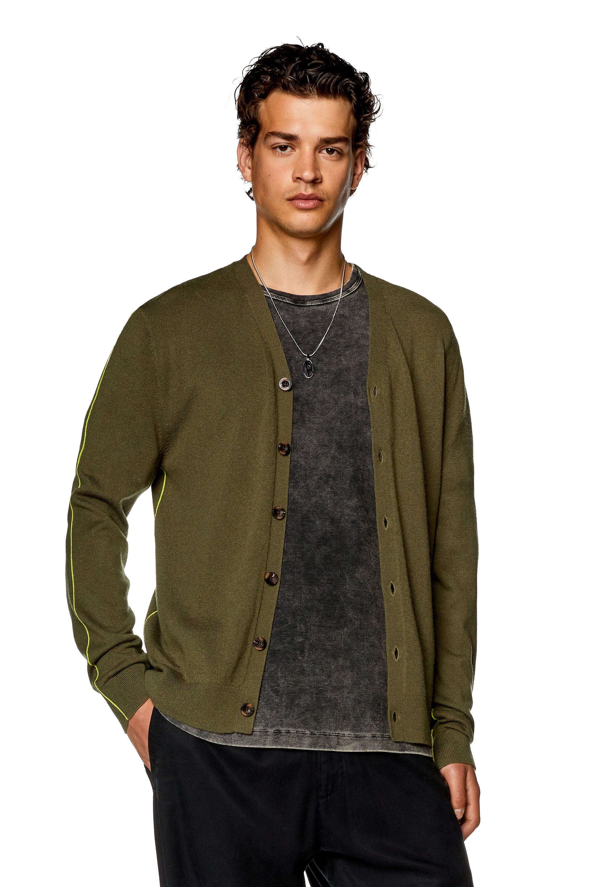 K-ZANTE カーディガンウールカシミヤ|メンズ|DIESEL