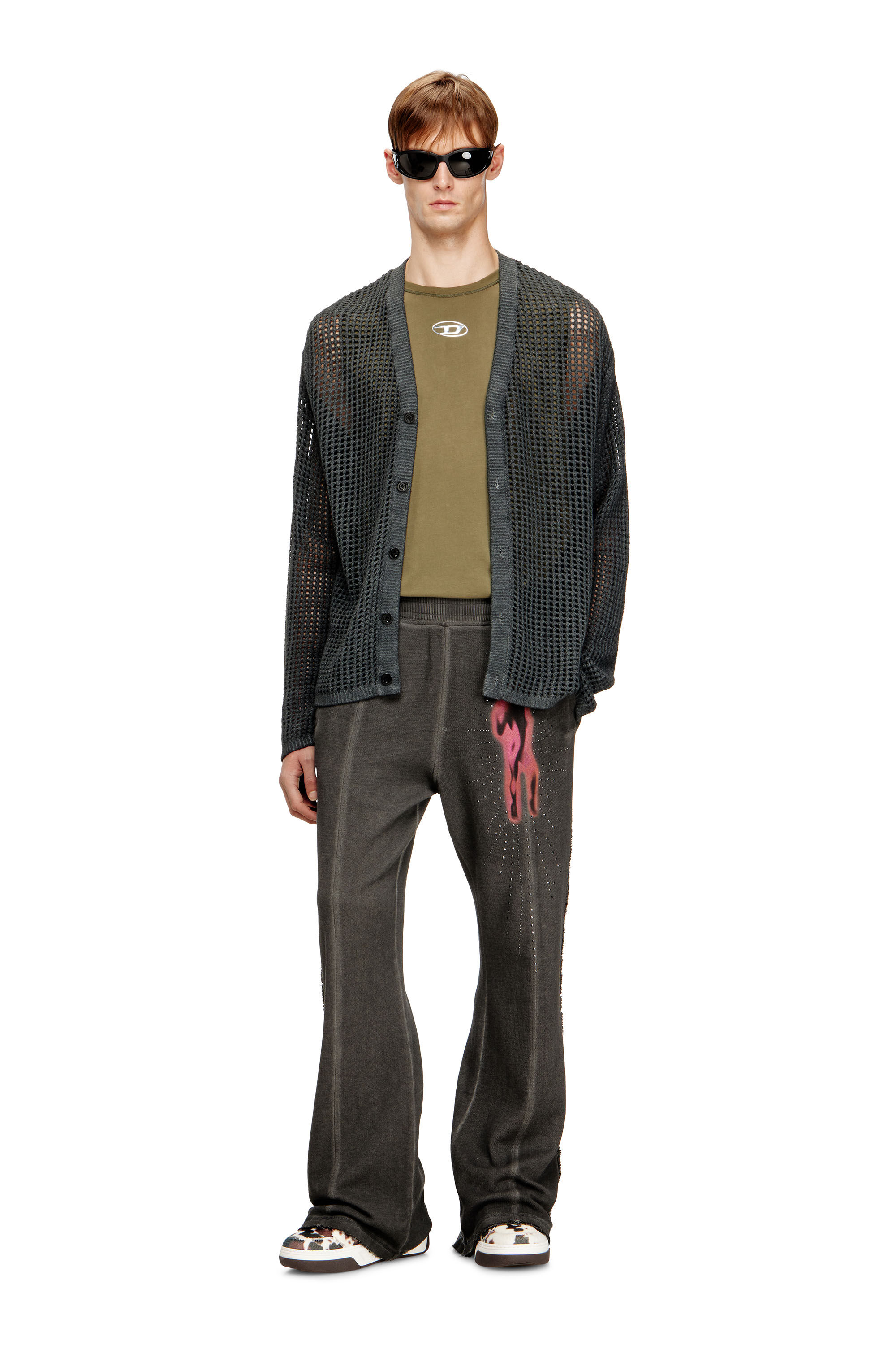 Diesel - K-ROQUETE, Male's カーディガン in グレー - 1