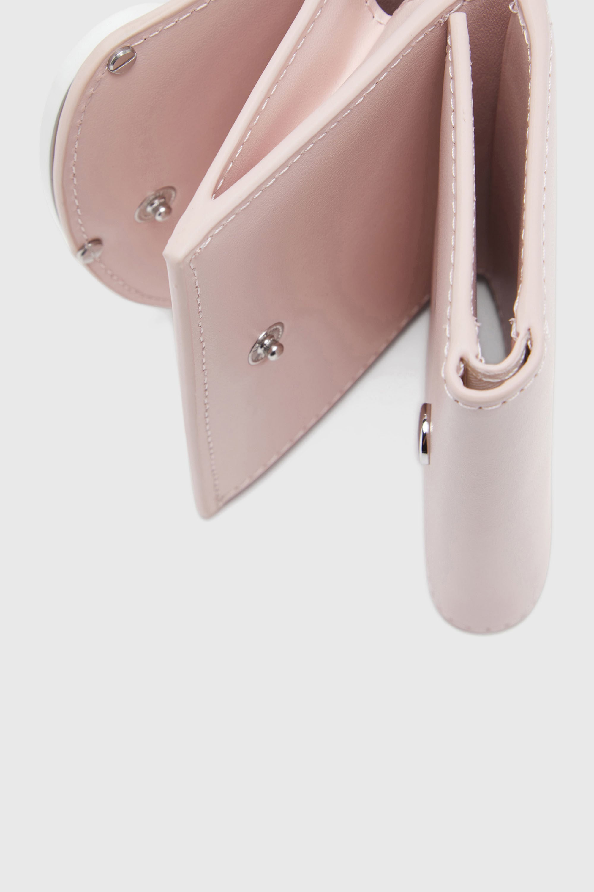 Diesel - 1DR TRI FOLD COIN XS II, Female's Tri-fold wallet in pastel leather in ピンク / ホワイト - 3