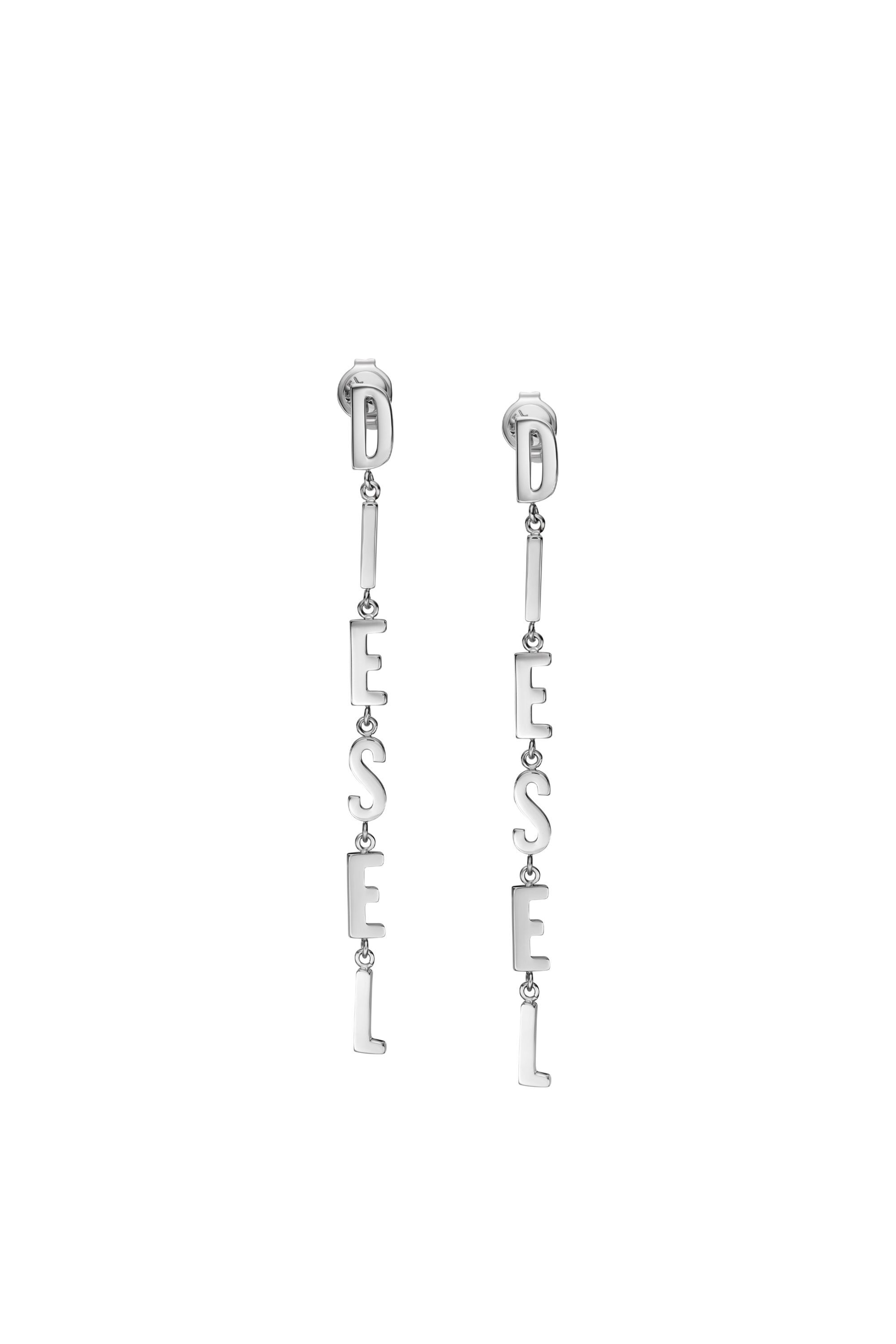 Diesel - DX1488, Unisex's Stainless steel drop earrings in シルバー - 2