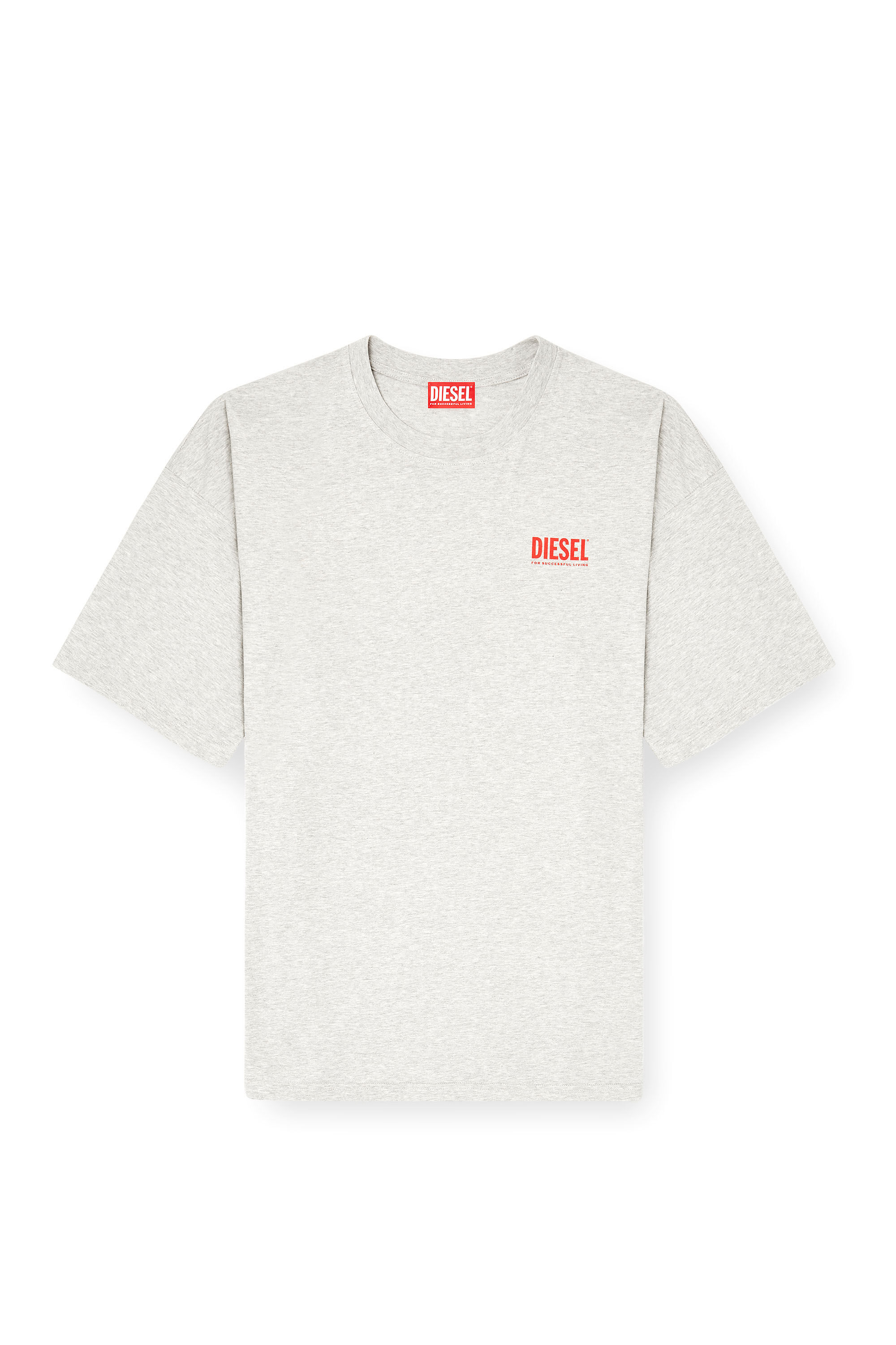 Diesel - T-BOXT-BISK, Male's Tシャツ in ライトグレー - 2