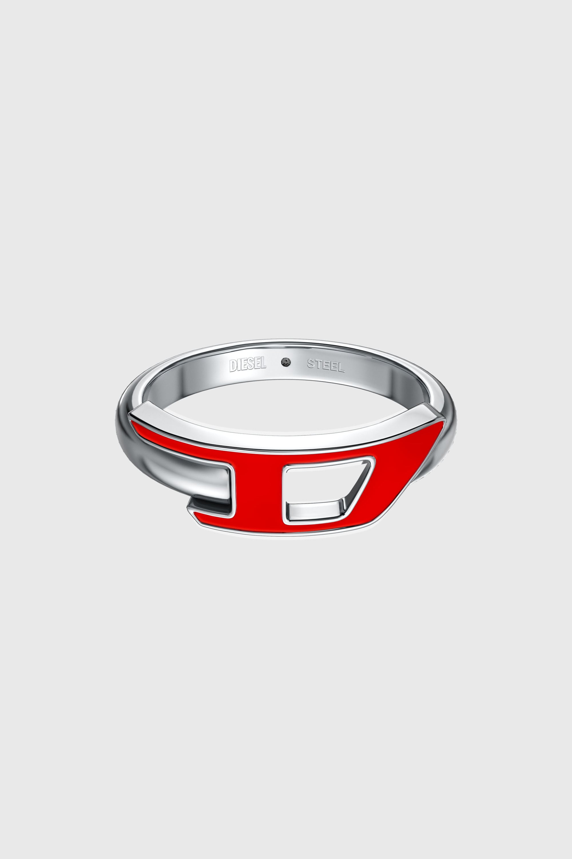 Diesel - DX1688040 JEWELLERY, Unisex's リング in シルバー / レッド - 3