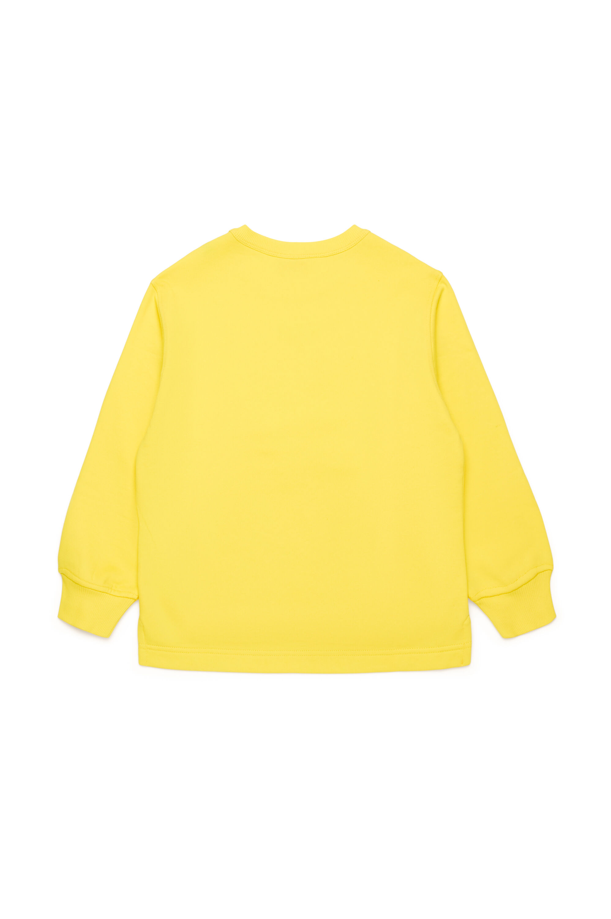 SMACSISOD OVER Sweatshirt with metal-look Oval D logo｜イエロー｜ボーイズ｜DIESEL