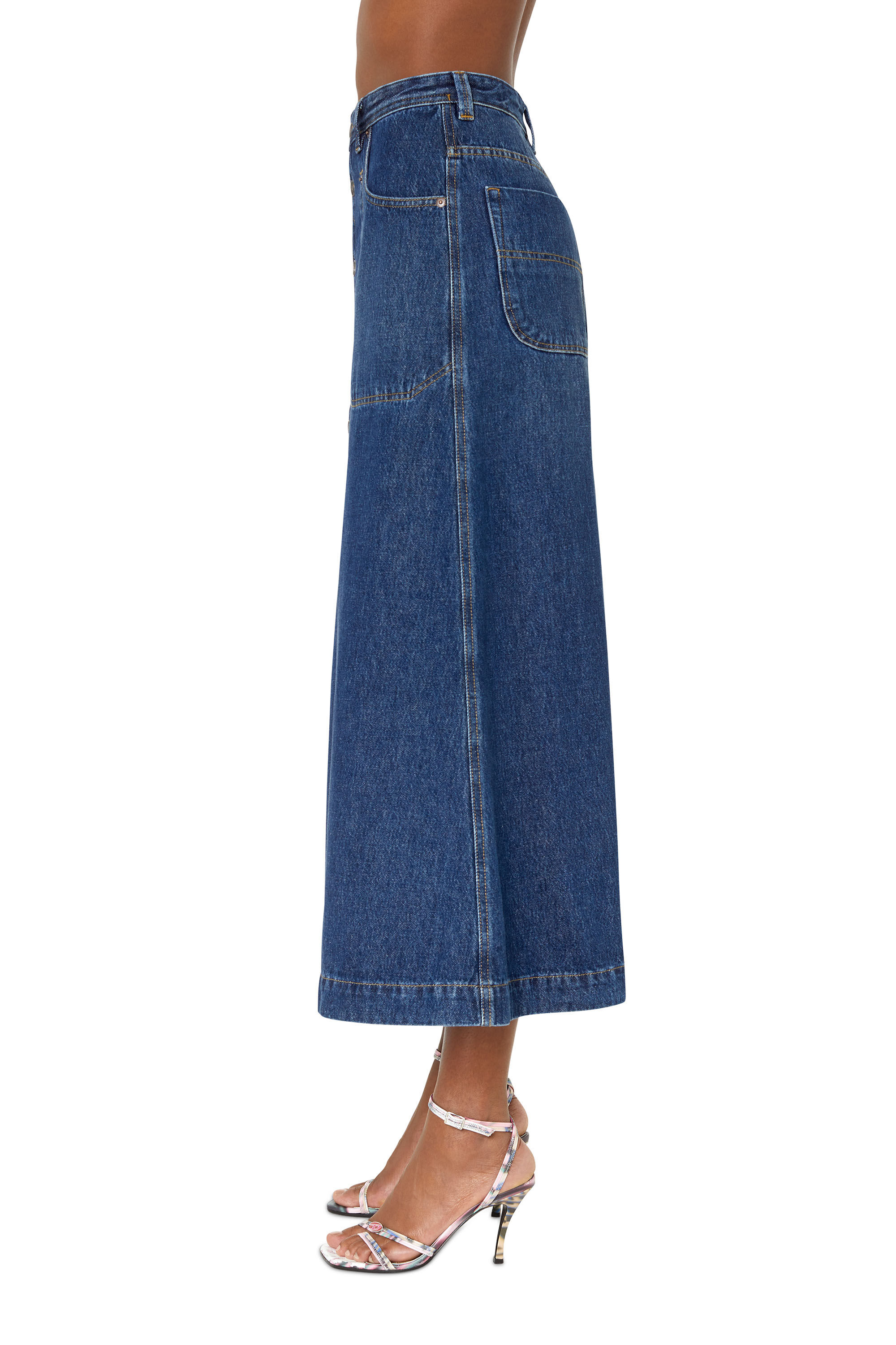 Diesel - DE-ALBUS-L A-LINE LONG SKIRT,  - Image 6