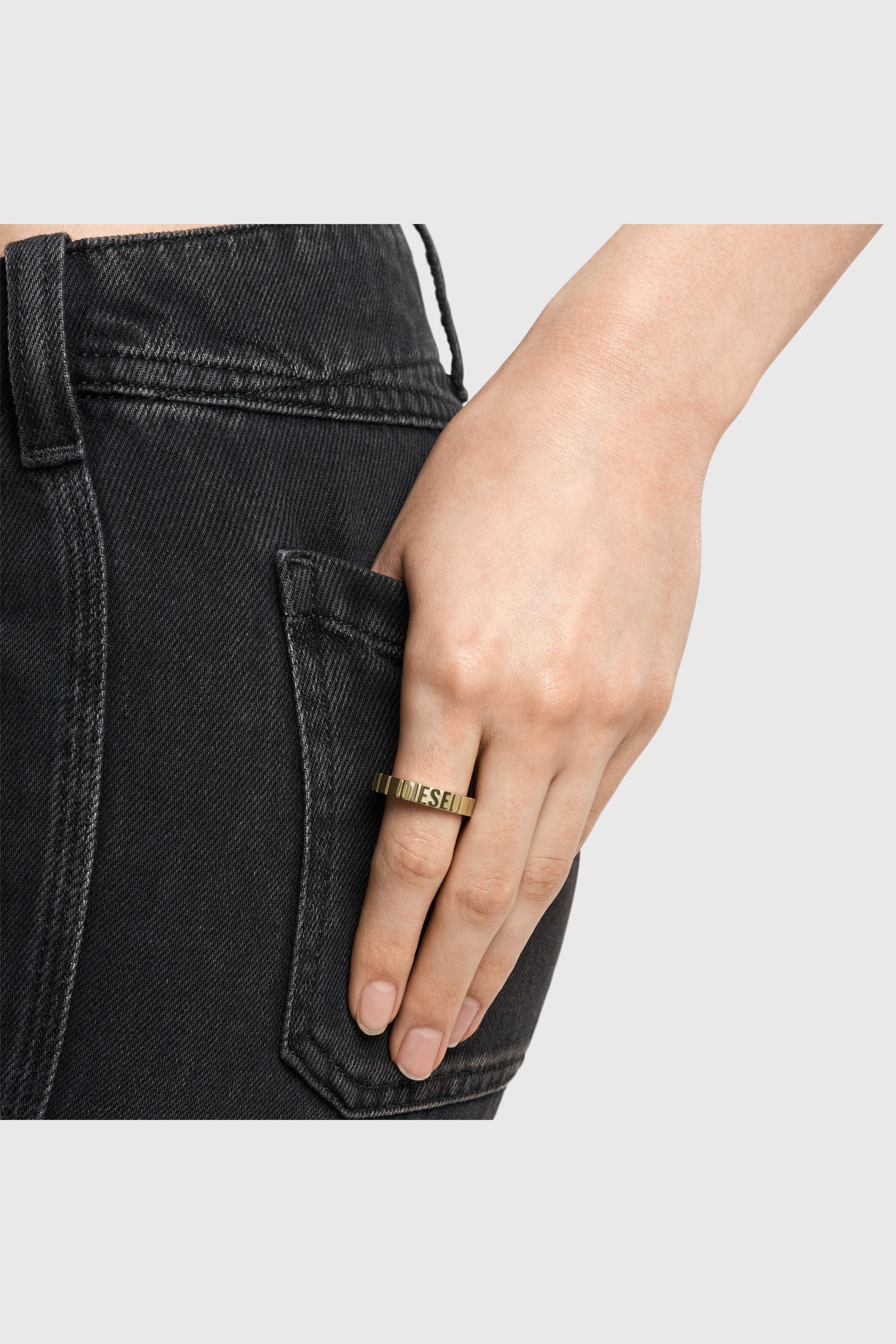 Diesel - DX1613710, Unisex's リング in ゴールド - 6