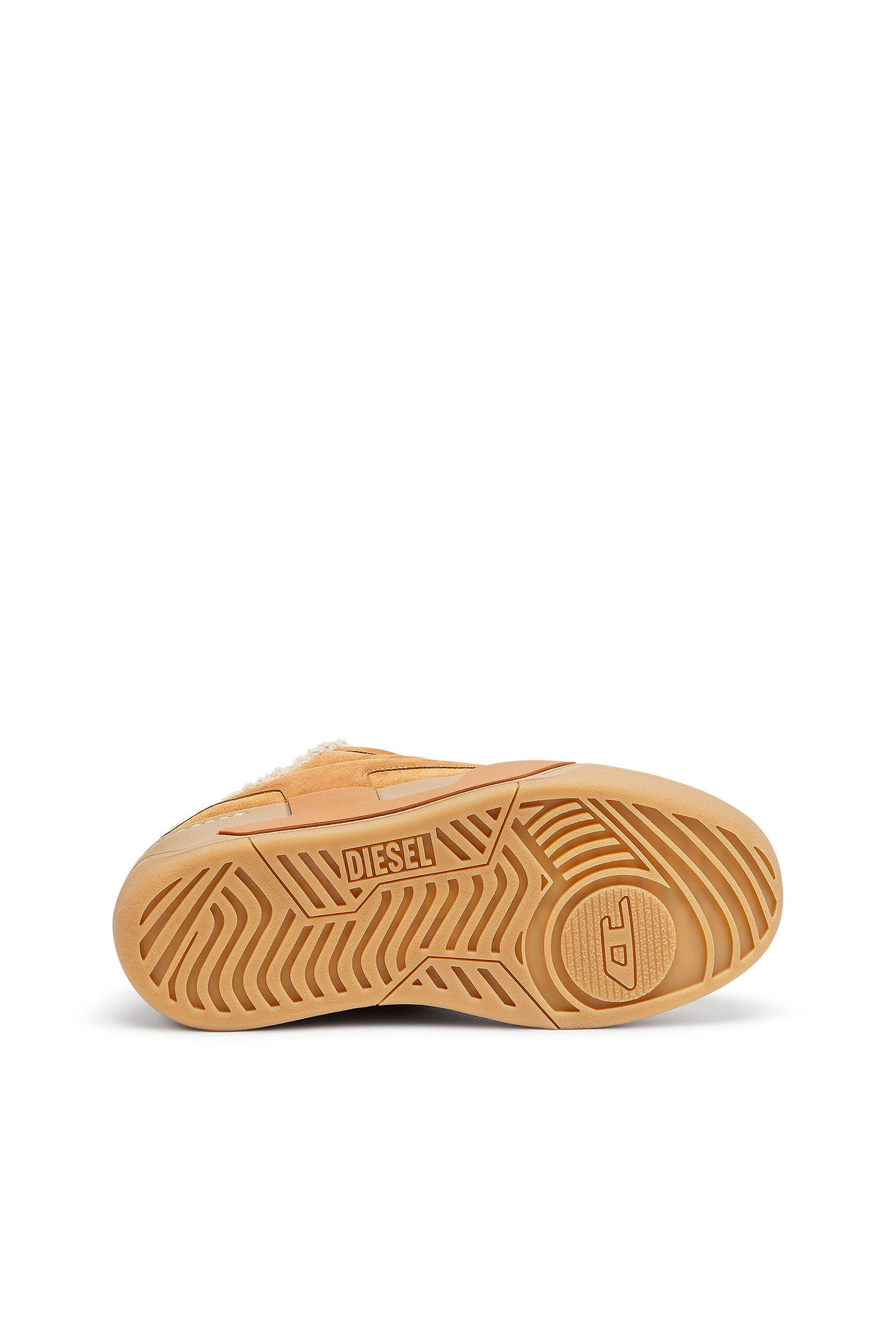 Diesel - S-D-OLLIE MULE W, Female's S-D-Ollie - Sneakers in suede with fluffy lining in ブラウン - 4