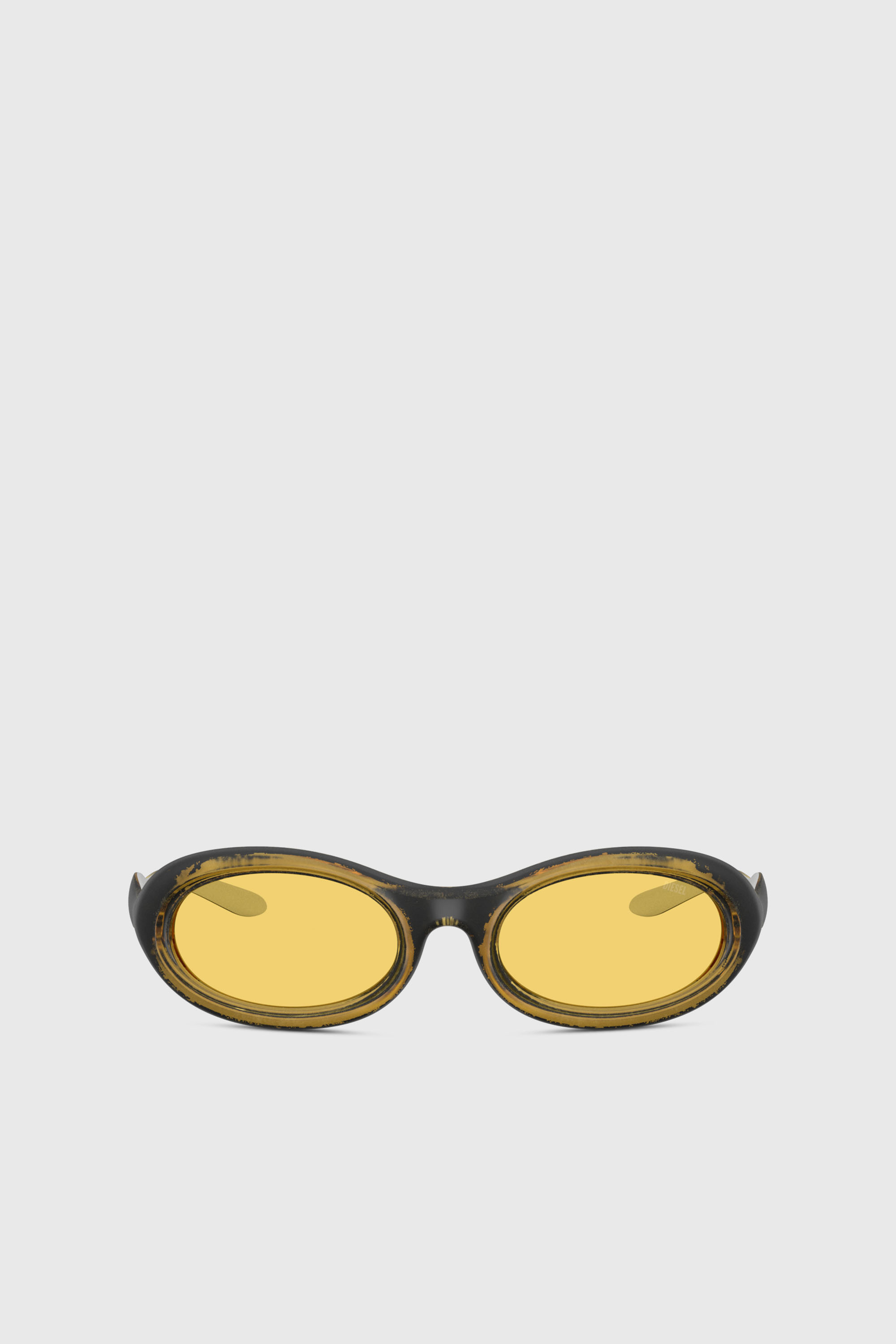 Diesel - 0DL3011U, Unisex's Oval sunglasses in イエロー - 1