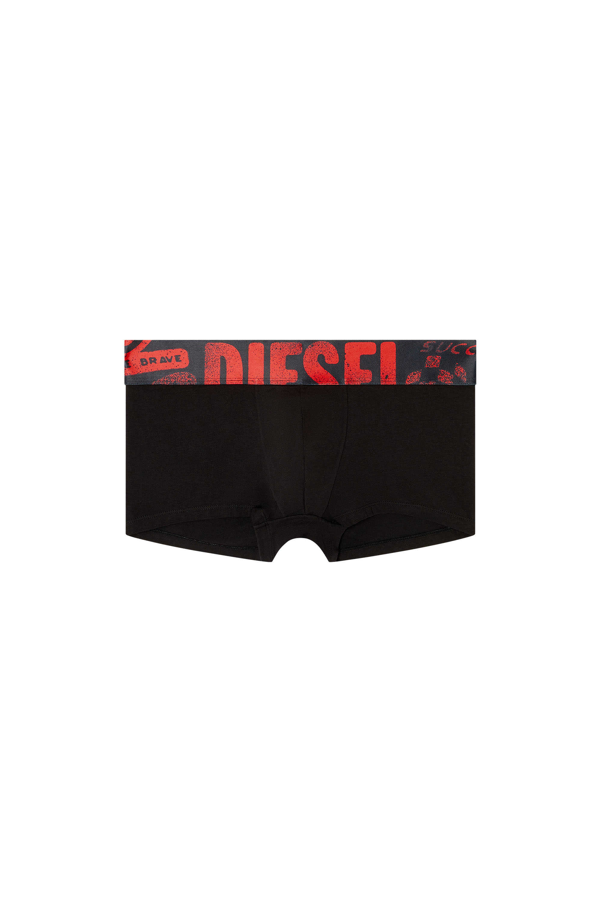 Diesel - DAMIEN-D-POP-55, Male's ボクサーパンツ in ブラック/レッド - 2