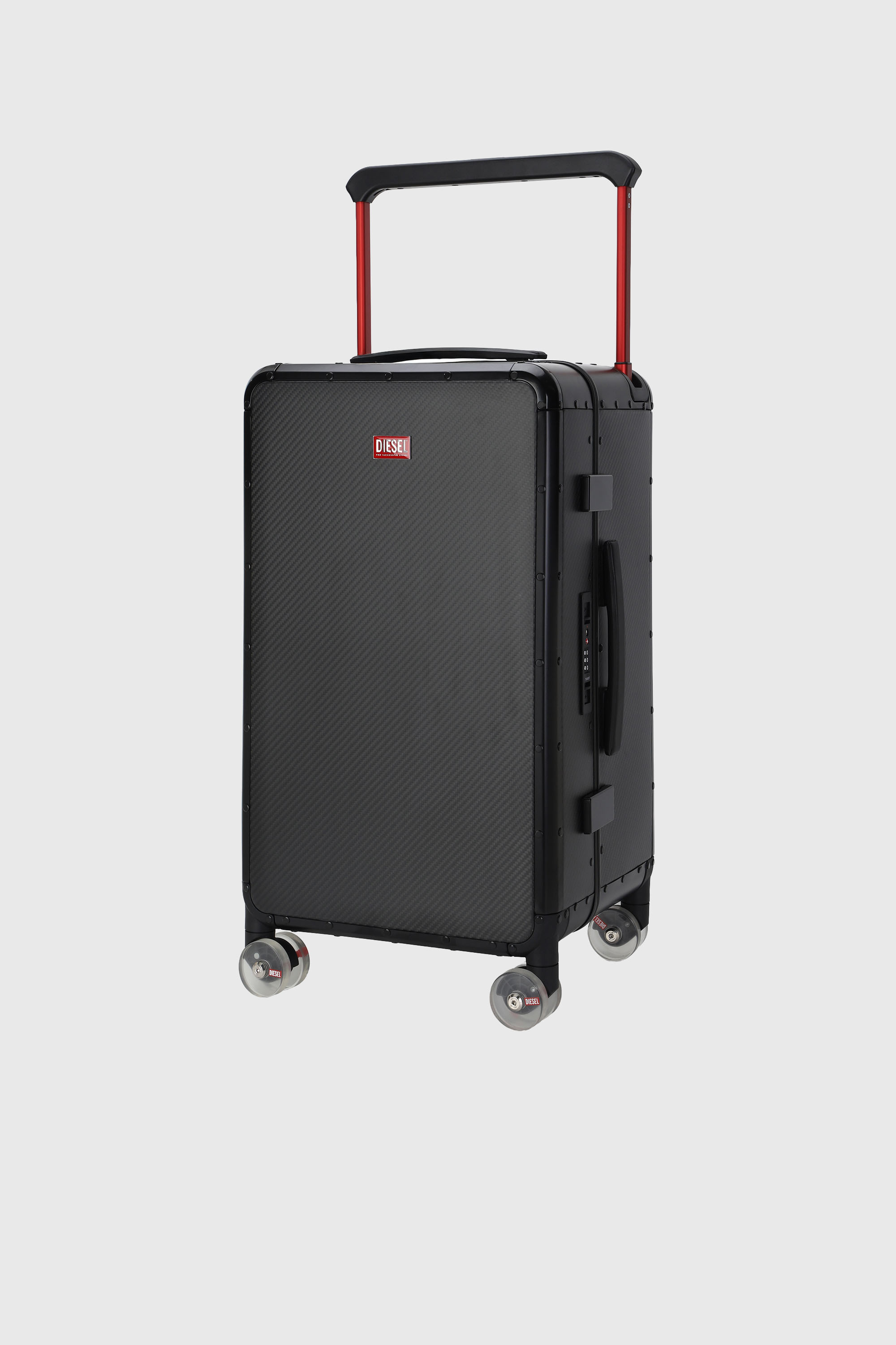 Diesel - DSL CARBON FIBER TROLLEY-BLACK- DSL001, Unisex's Carbon fiber suitcase size M in ブラック - 5