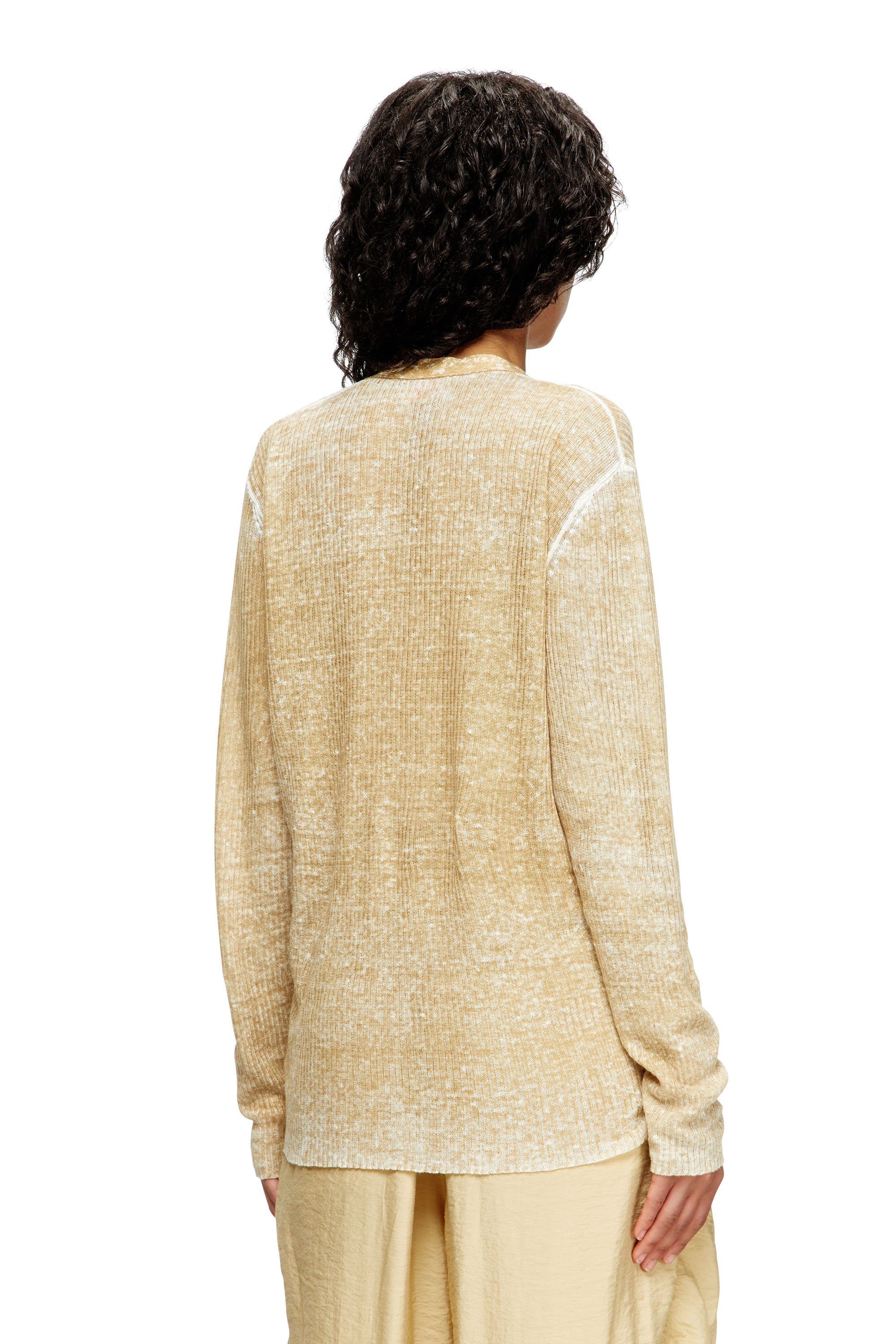 Diesel - M-ROBIN, Female's Linen cardigan in null - 4