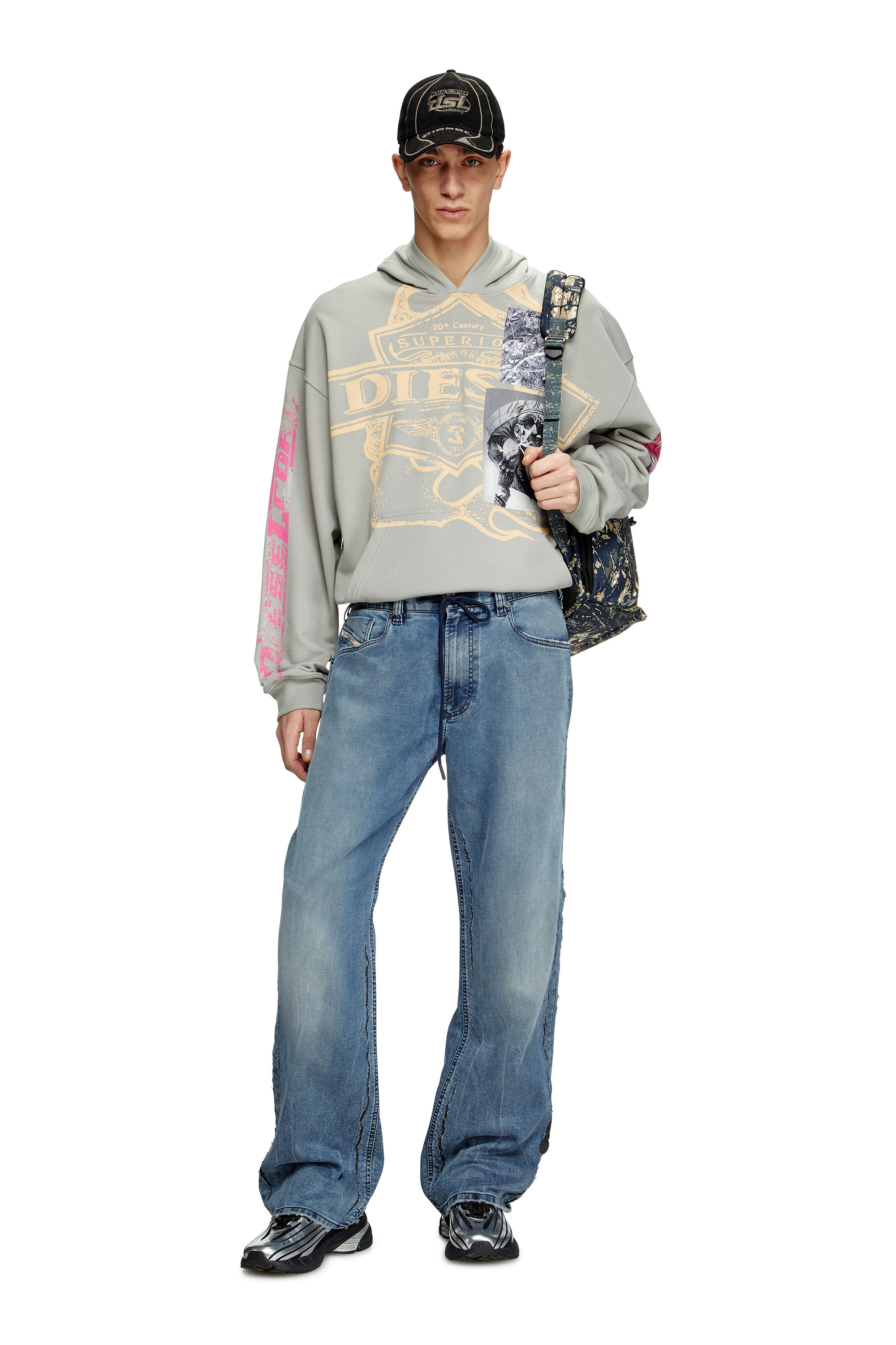 Diesel - Male's Relaxed 2080 D-Reel Joggjeans® 09K64, ミディアムブルー - 1