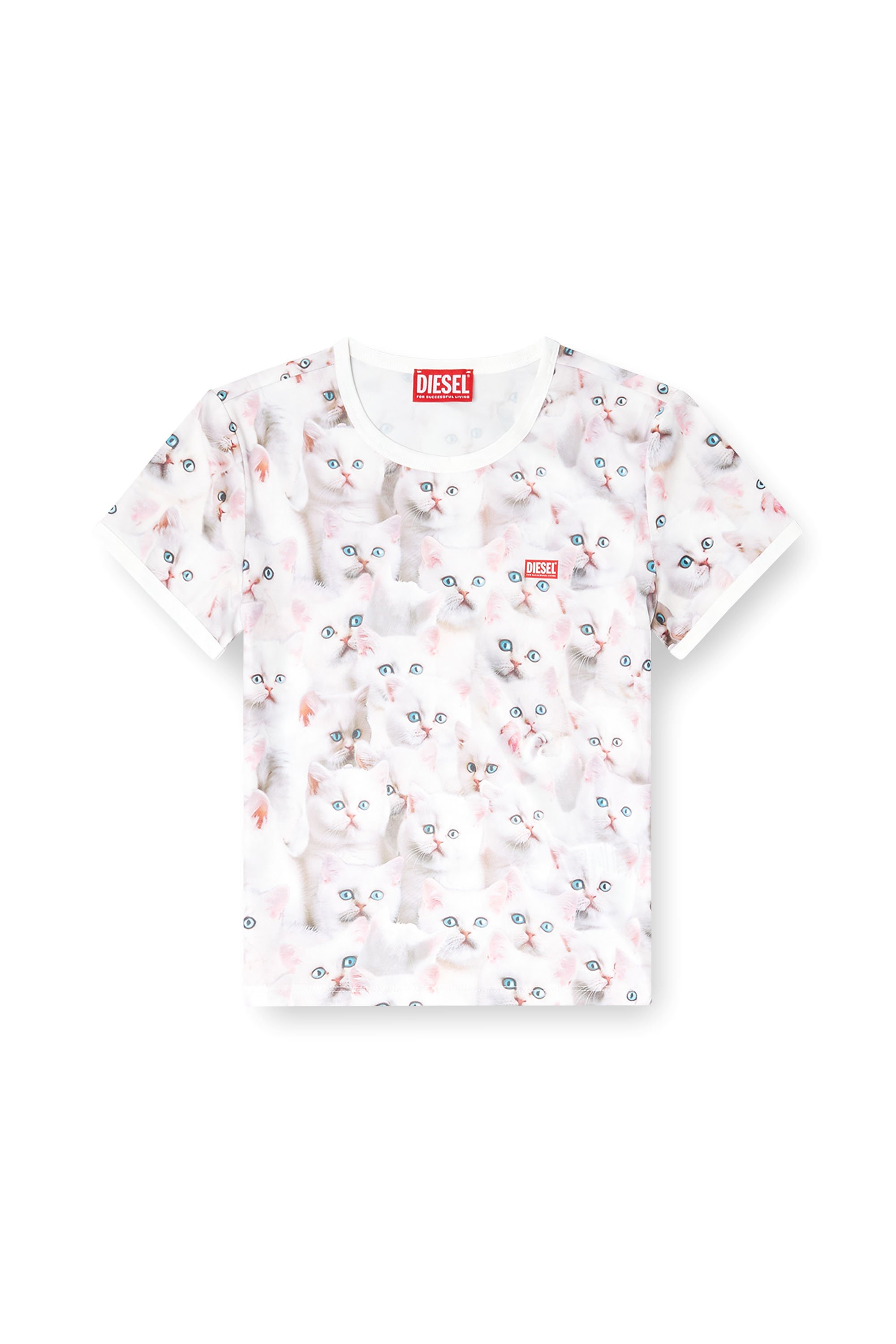 Diesel - T-UNCLAU, Female's 半袖トップ in ホワイト - 3