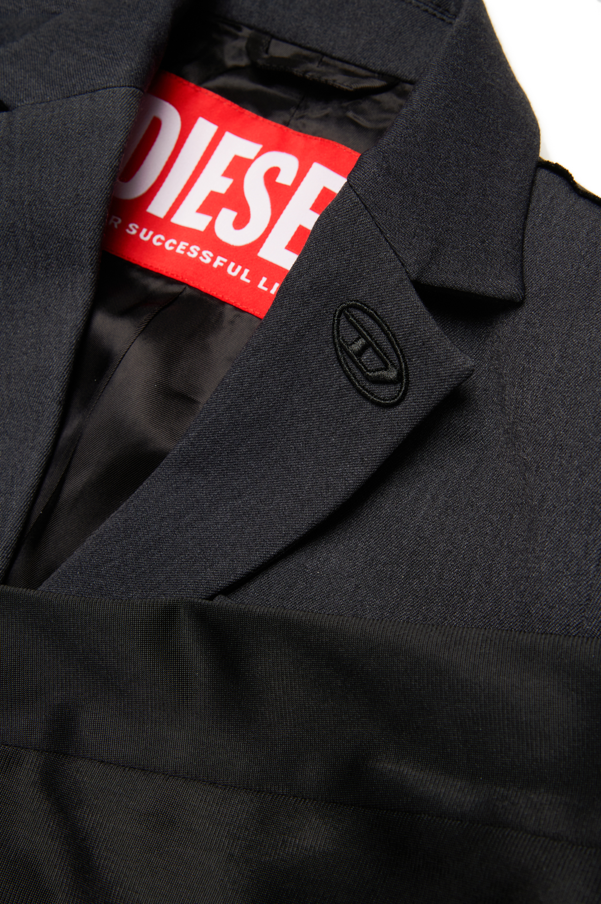 Diesel - JWIRE, Male's Suit jacket in mixed fabrics in ブラック - 4