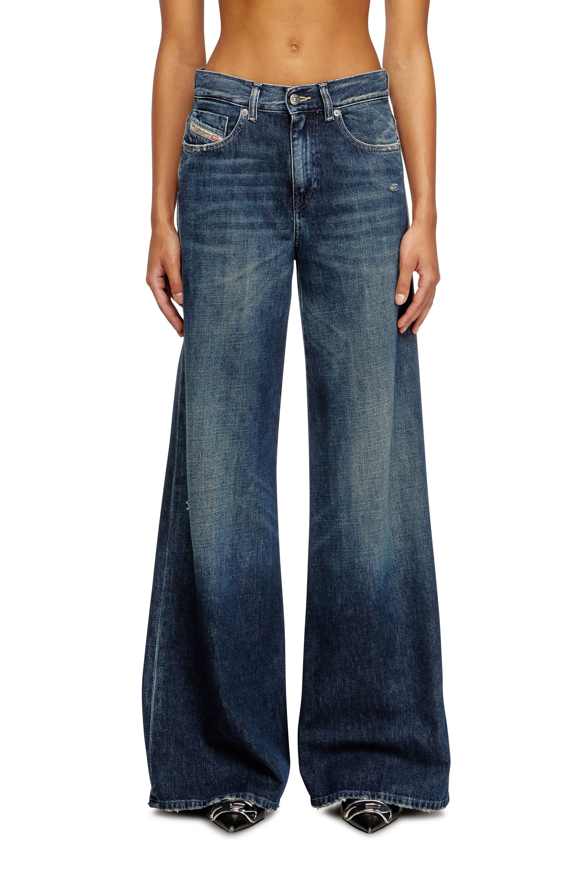 Diesel - Female's Flare Jeans 1978 D-Akemi 09N70, ダークブルー - 1
