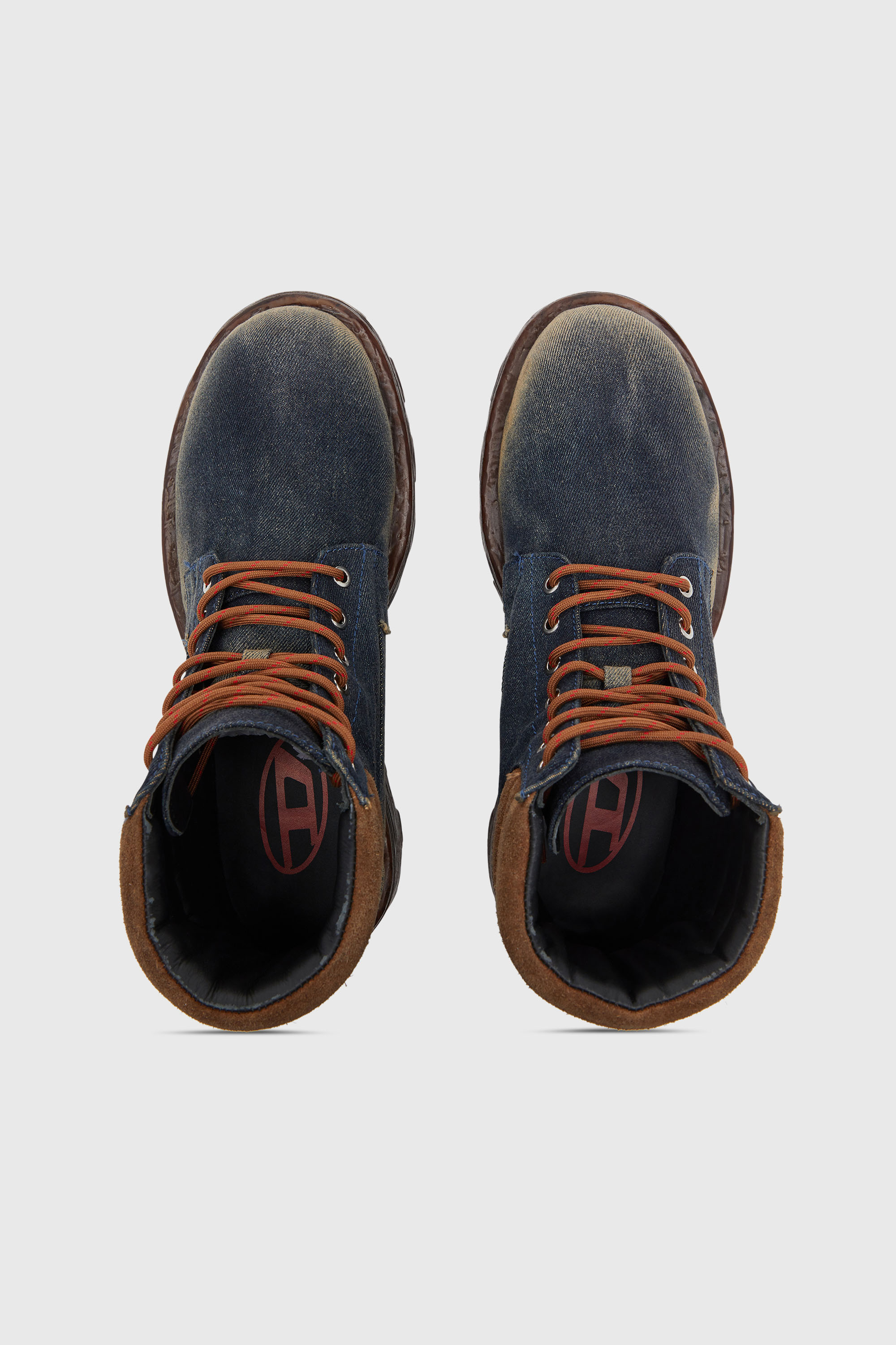 Diesel - D-HAMMER LACE UP W, Female's レースアップブーツ in ダークブルー - 5