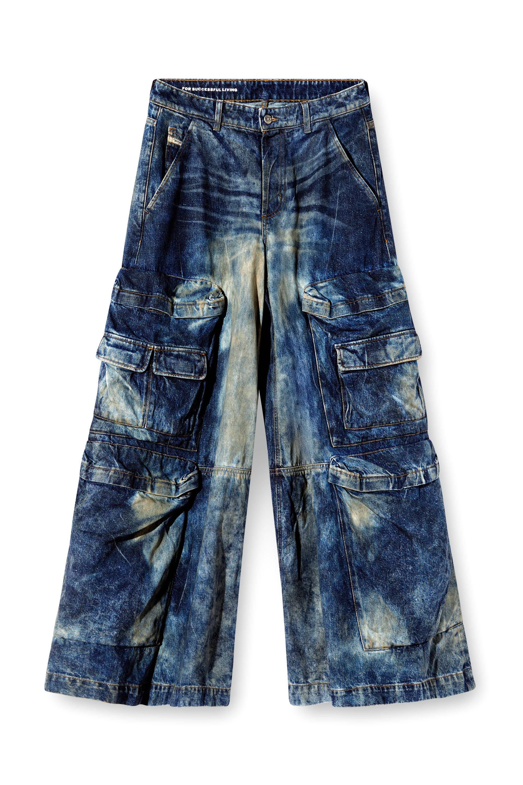 Diesel - Unisex's Relaxed Jeans D-Giappo 0DBCW, ダークブルー - 2