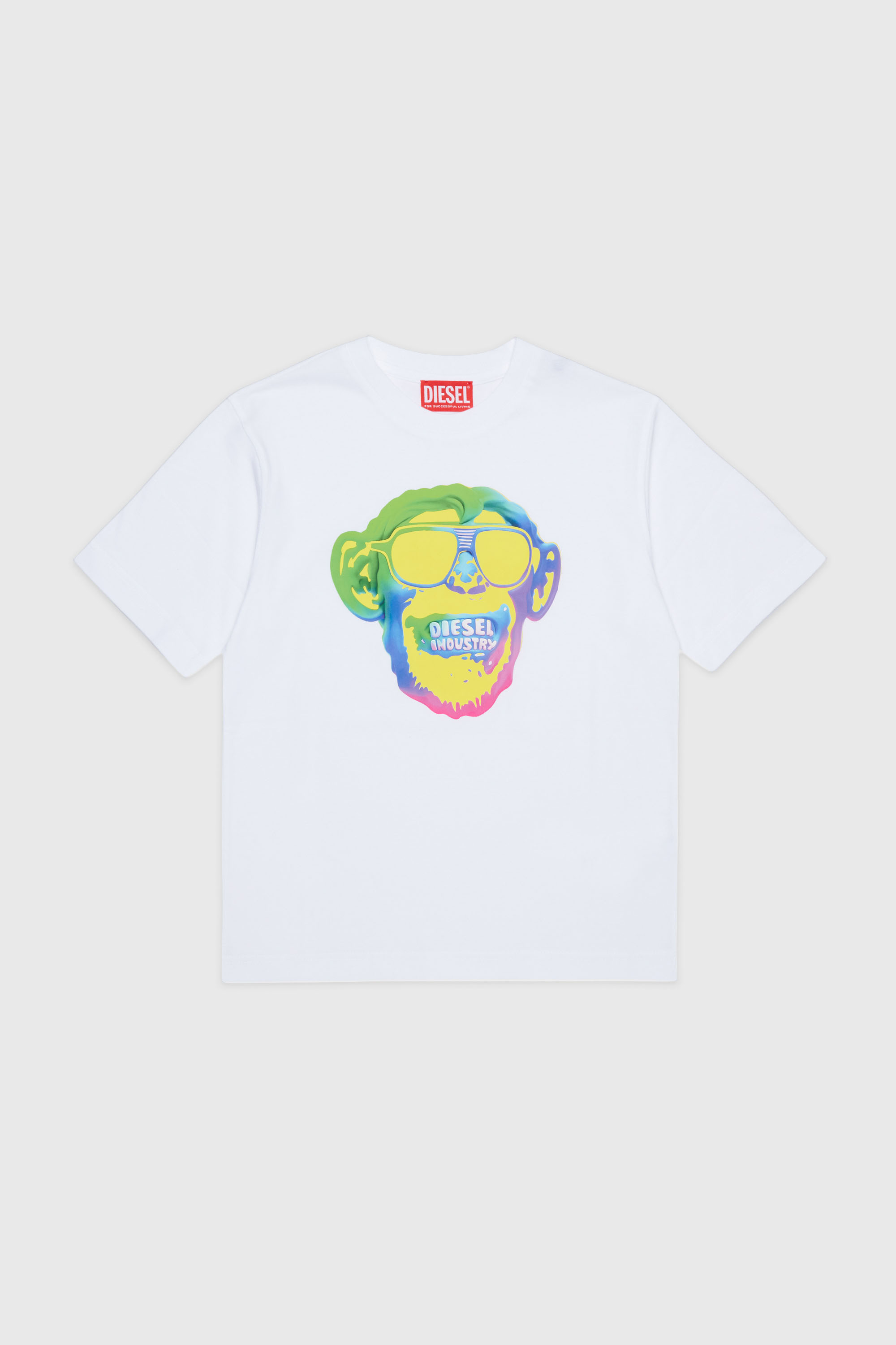 Diesel - TMONKEY OVER, Male's Tシャツ in ホワイト - 1