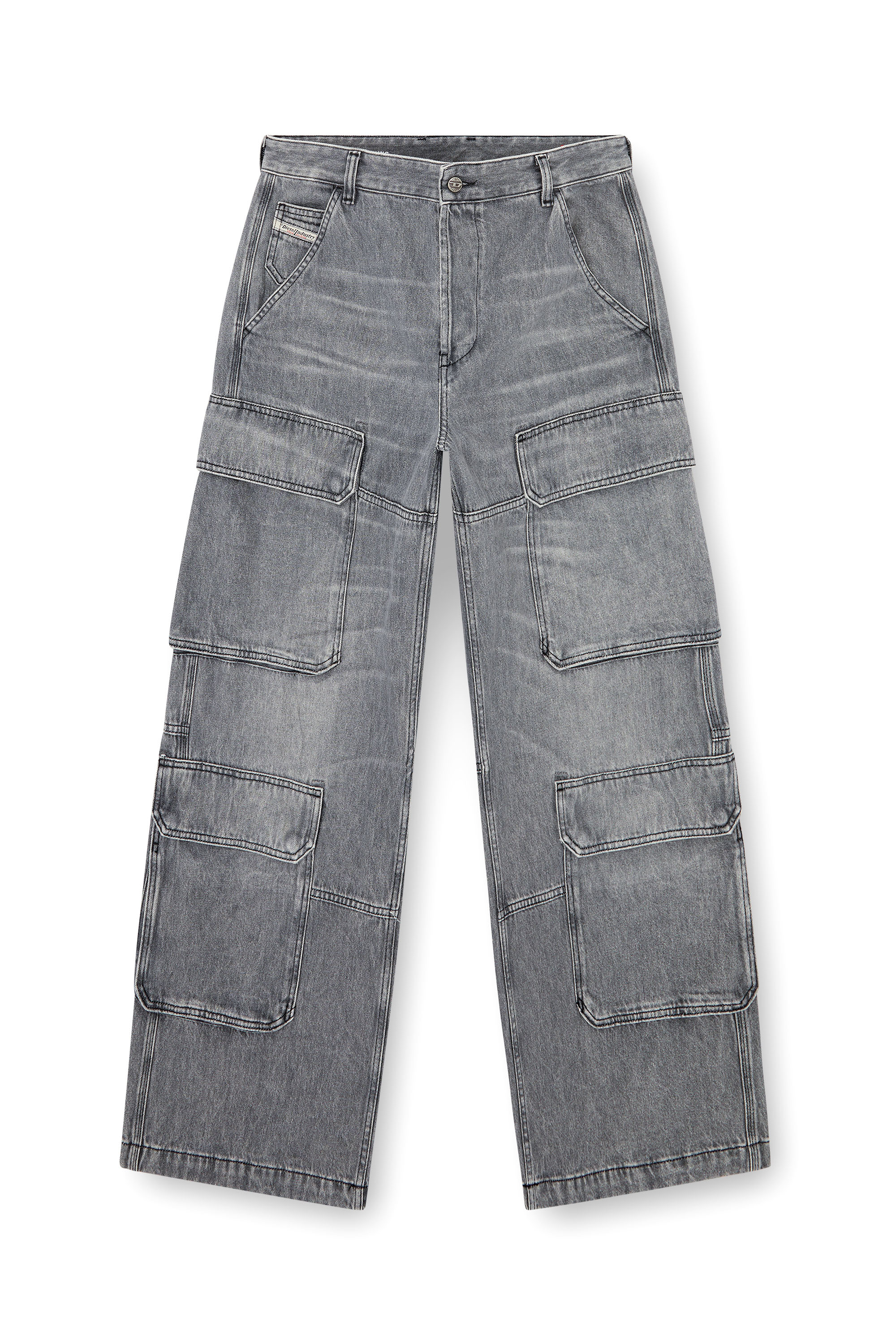 Diesel - Male's Relaxed Jeans D-Touch 0DCBE, ライトグレー - 2