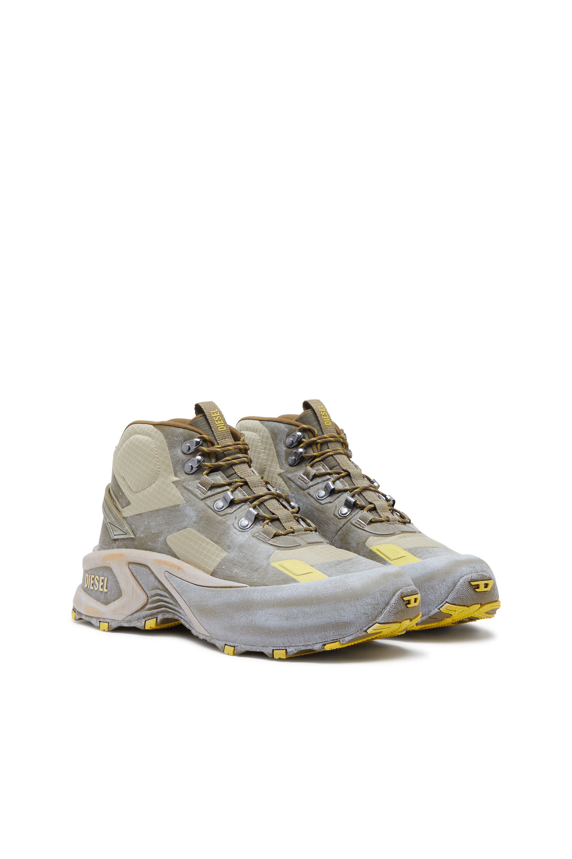 D-CAGE HIKING, グリーン/イエロー Diesel - D-CAGE HIKING, Male's スニーカー in グリーン/イエロー - 2