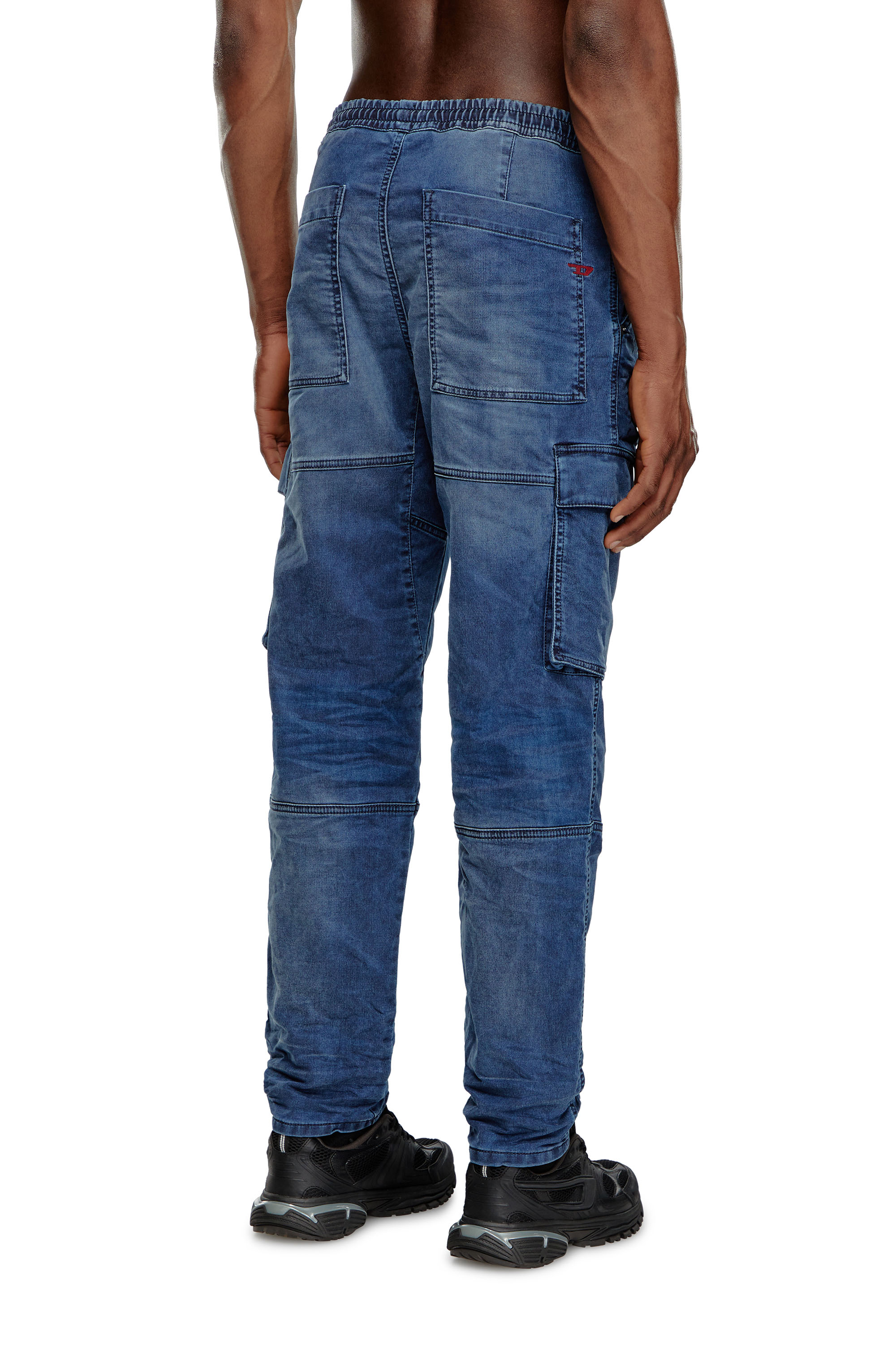Diesel - Male's Relaxed 2050 D-Krooley Cargo Joggjeans® 068LX, ダークブルー - 4