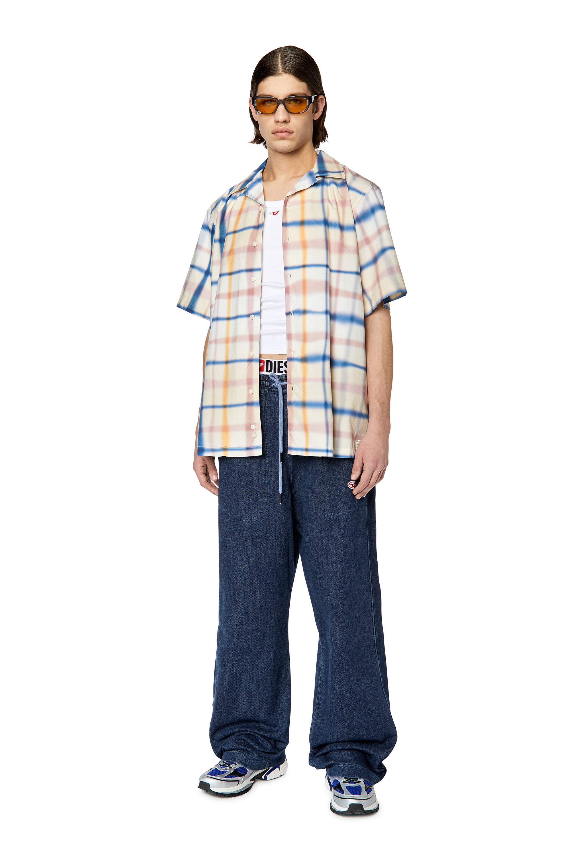 Diesel - S-FRANK-CHECK, ブルー/ホワイト - Image 4