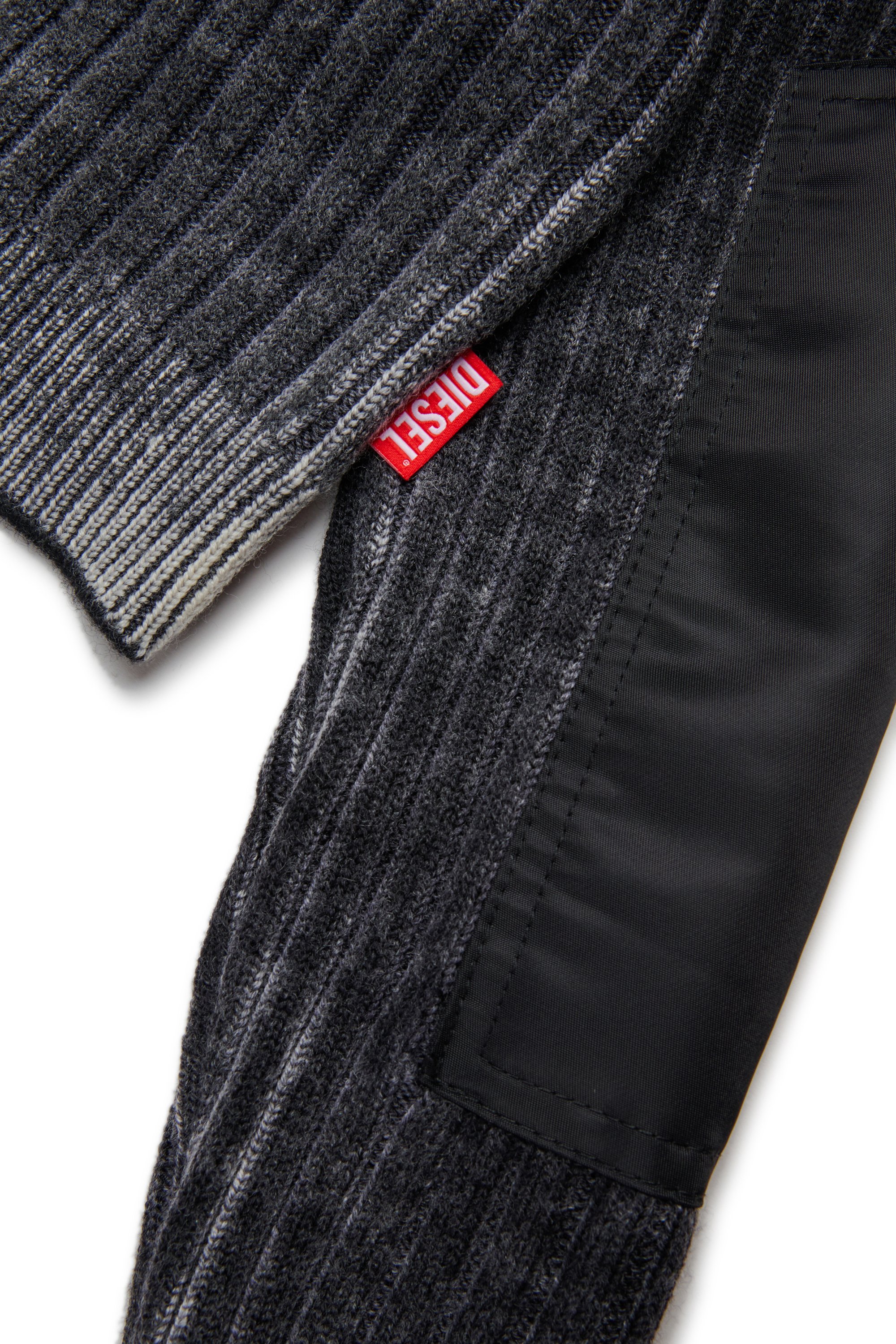 Diesel - KMASERA, Female's ジップカーディガン in ブラック - 4