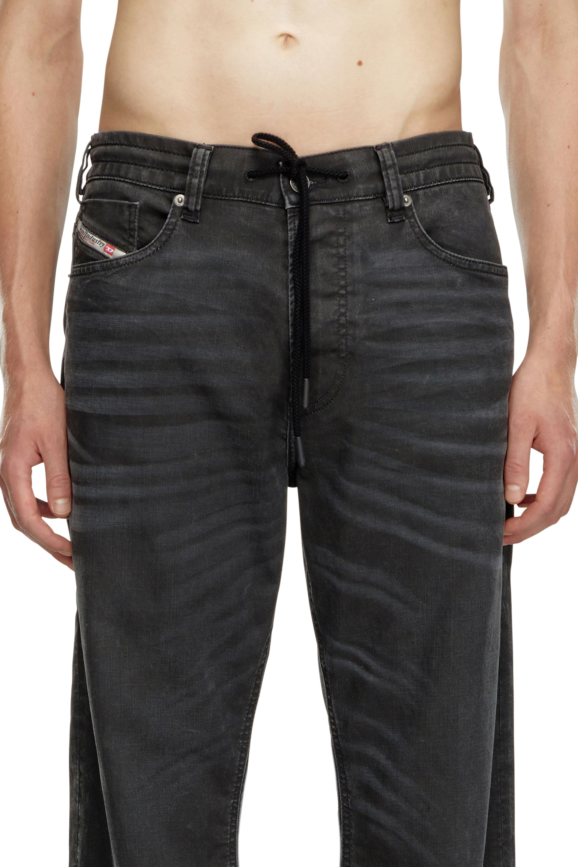 Diesel - Male's Relaxed 2080 D-Reel Joggjeans® 09J75, ブラック/ダークグレー - 5