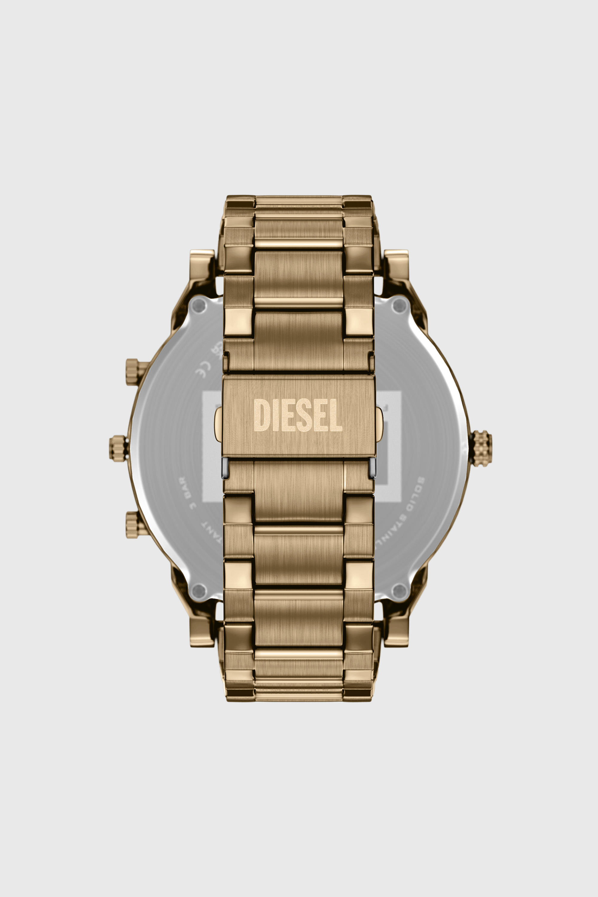 Diesel - DZ7497 WATCH, Male's Mr. Daddy Slim date antique gold-tone stainless steel watch in ゴールド - 3