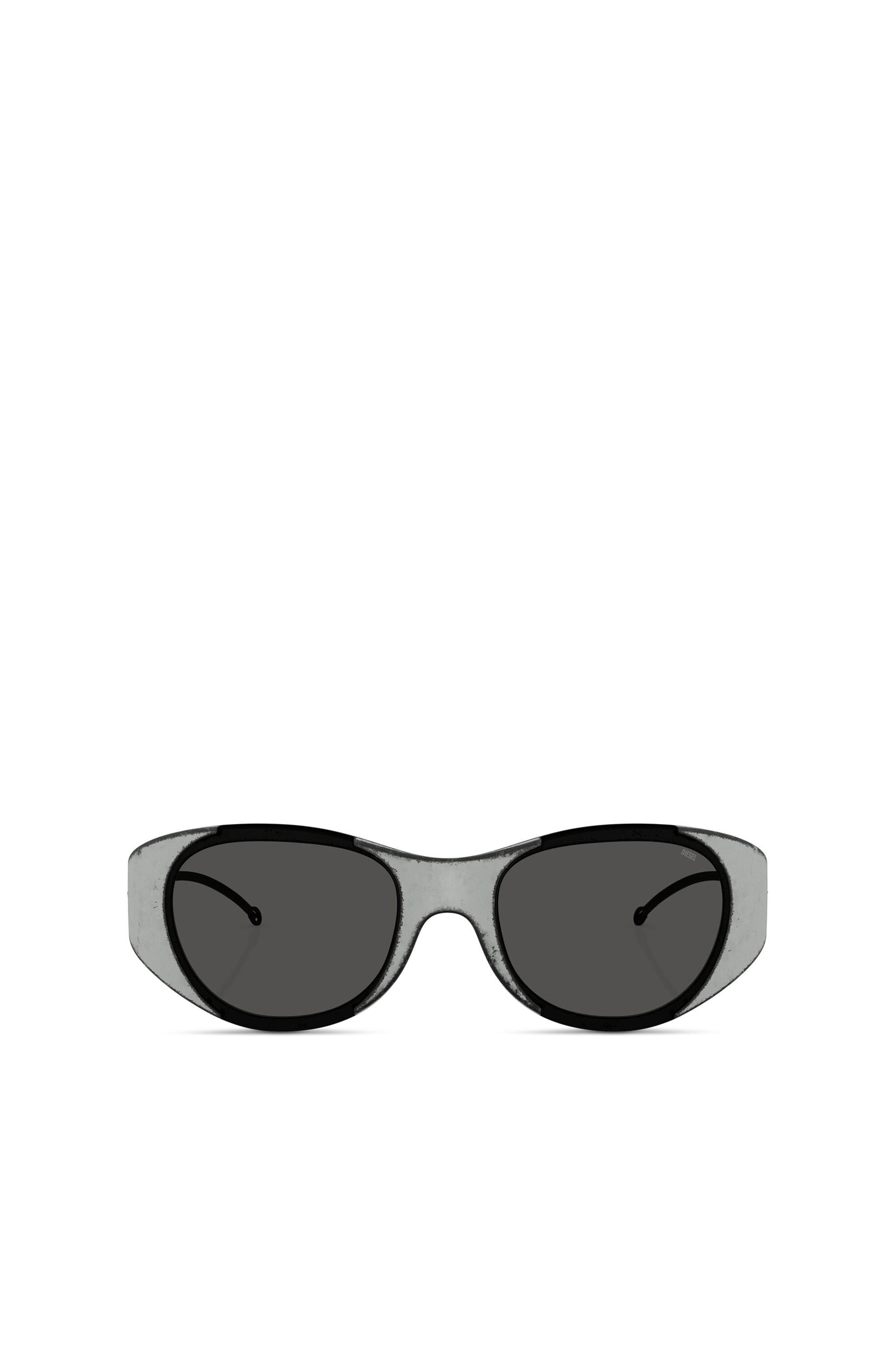 Diesel - 0DL3003, Unisex's Iconic oval sunglasses in ブラック/グレー - 2