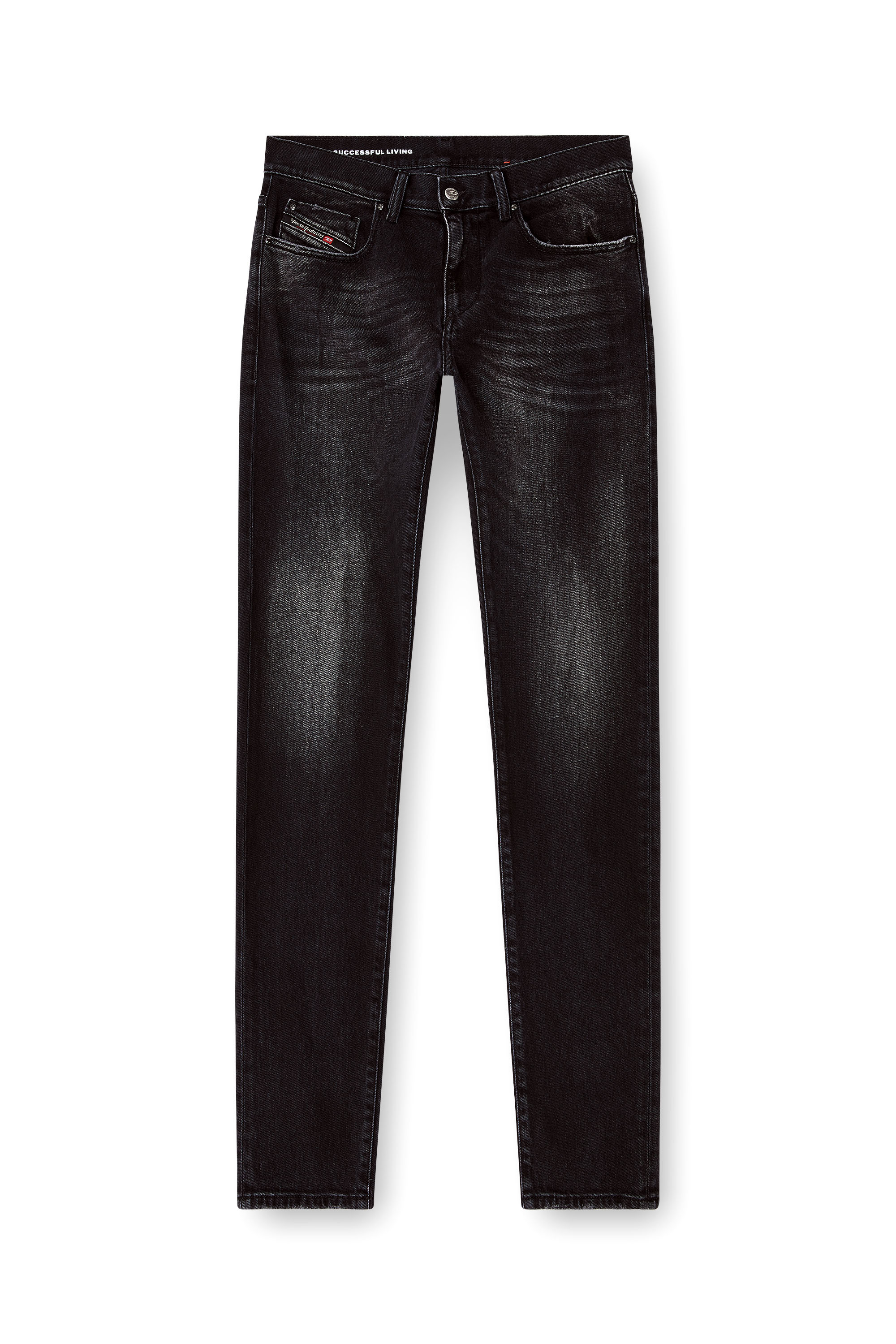 Diesel - Male's Slim Jeans 2019 D-Strukt 09N42, ブラック/ダークグレー - 2