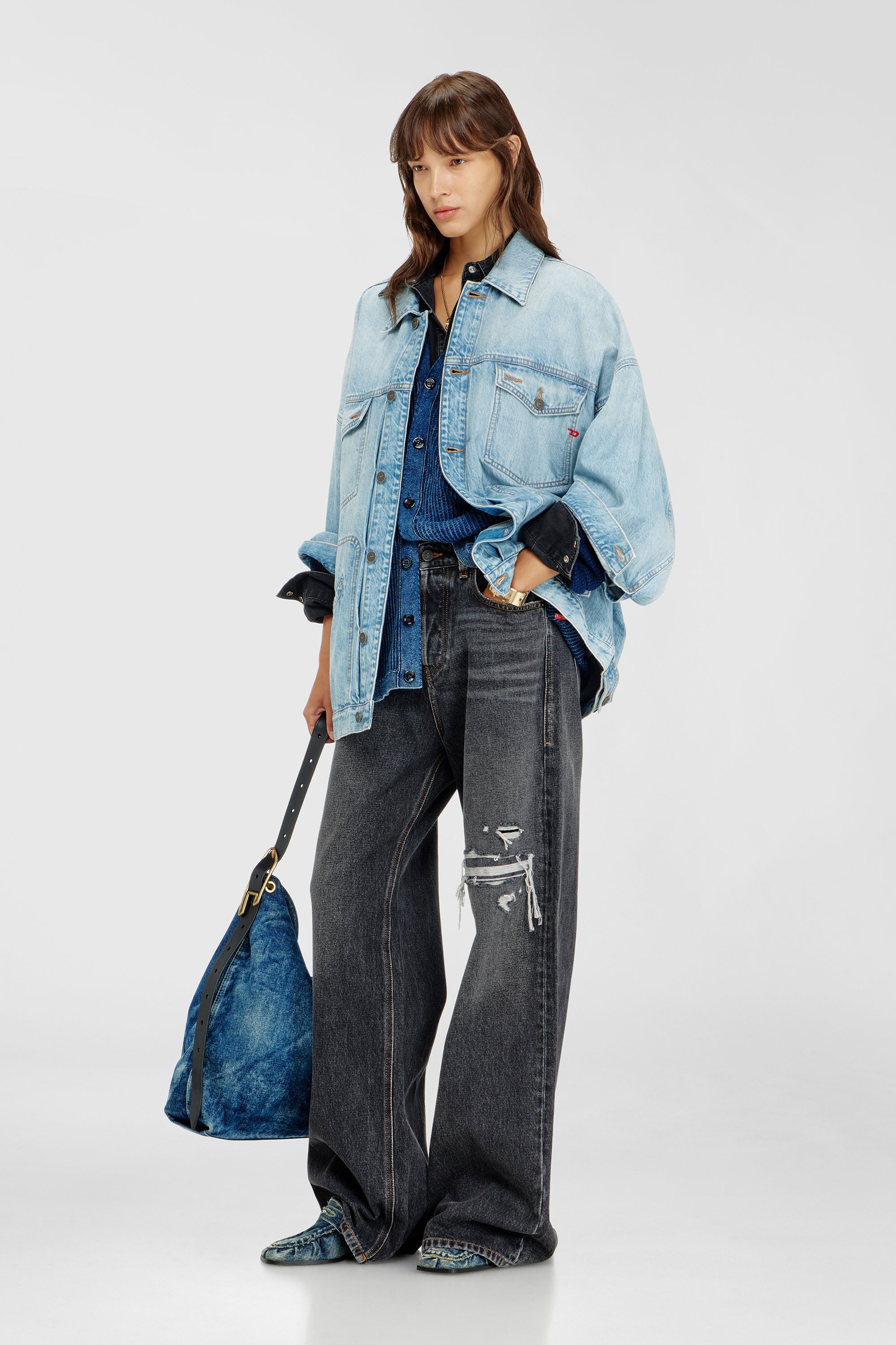 Diesel - DE-LIN, Female's デニムジャケット in ライトブルー - 2