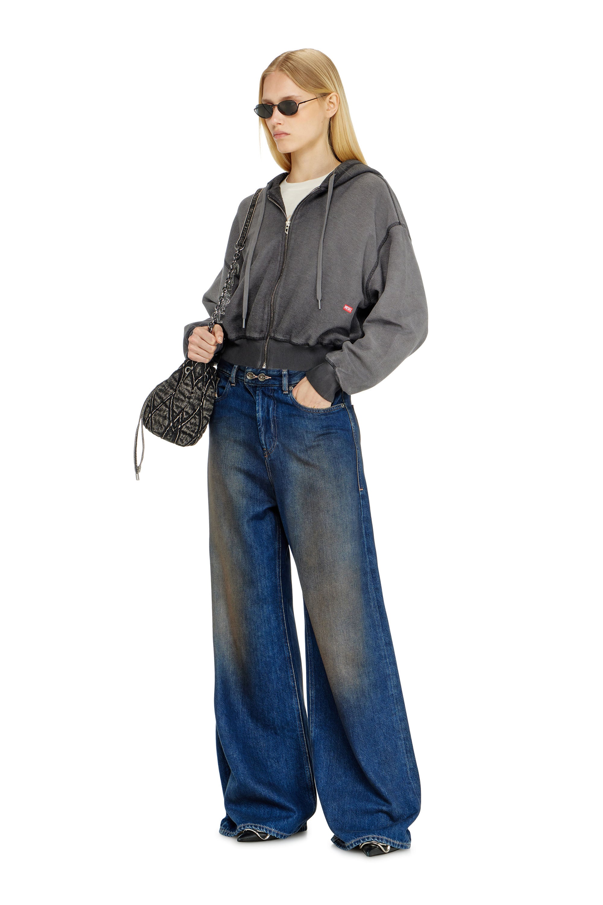 Diesel - Female's Relaxed Jeans 1996 D-Sire 09P47, ダークブルー - 1