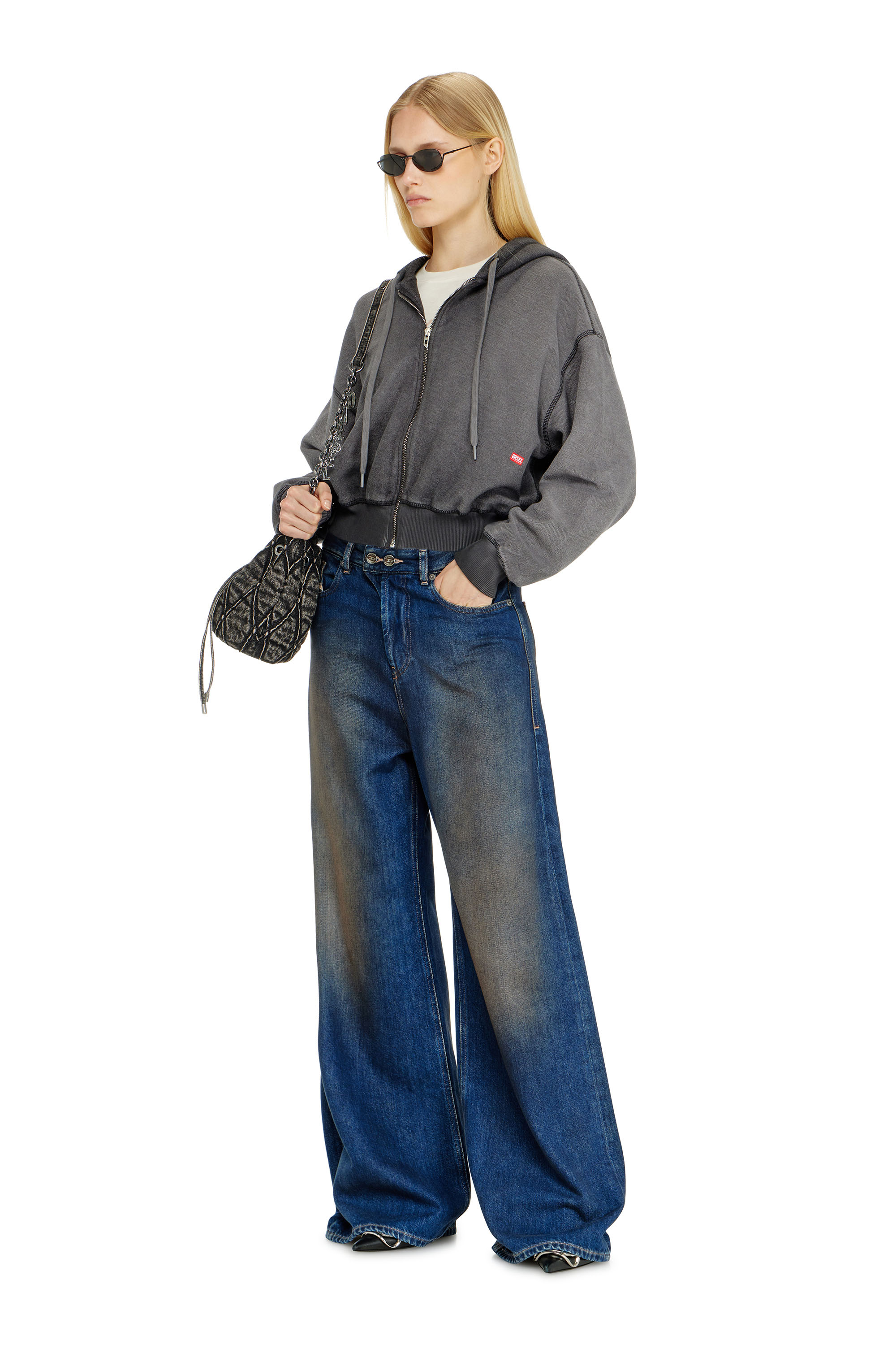 Diesel - Female's Relaxed Jeans 1996 D-Sire 09P47, ダークブルー - 1